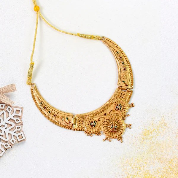 Luxurious Gold Plated Necklace Set for Women ? Shine with Elegance | Ideal for Parties, Weddings, and Traditional Occasions