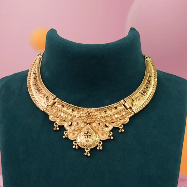 Refined Gold Plated Necklace Set for Women ? Elegant Jewelry for Parties and Celebrations | A Touch of Class