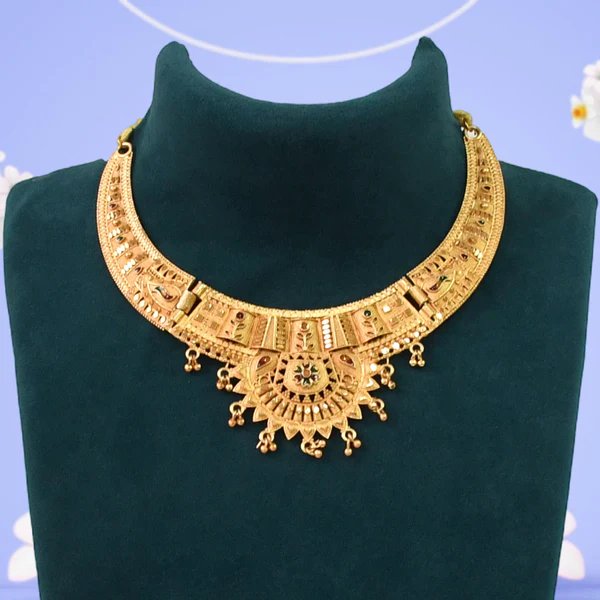 Radiant Gold Plated Necklace Set for Women ? Your Perfect Accessory for Weddings, Parties & Festive Looks