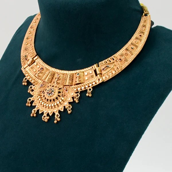 Radiant Gold Plated Necklace Set for Women ? Your Perfect Accessory for Weddings, Parties & Festive Looks