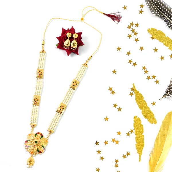 Radiant Moti Pearl Necklace Set ? Elegant Pearl Jewelry for Women, Perfect Gift for Special Occasions