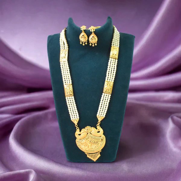 Moti Necklace Set ? The Perfect Pearl Ensemble for Elegant Women, Ideal Gift for Weddings & Celebrations