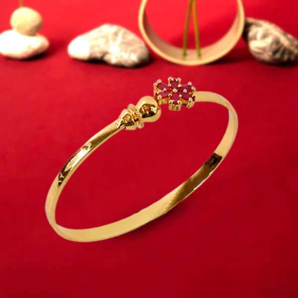Timeless Golden Bangles (1 Pair)  Classic & Elegant Gold Plated Bangles for Women, Perfect for Weddings & Special Events