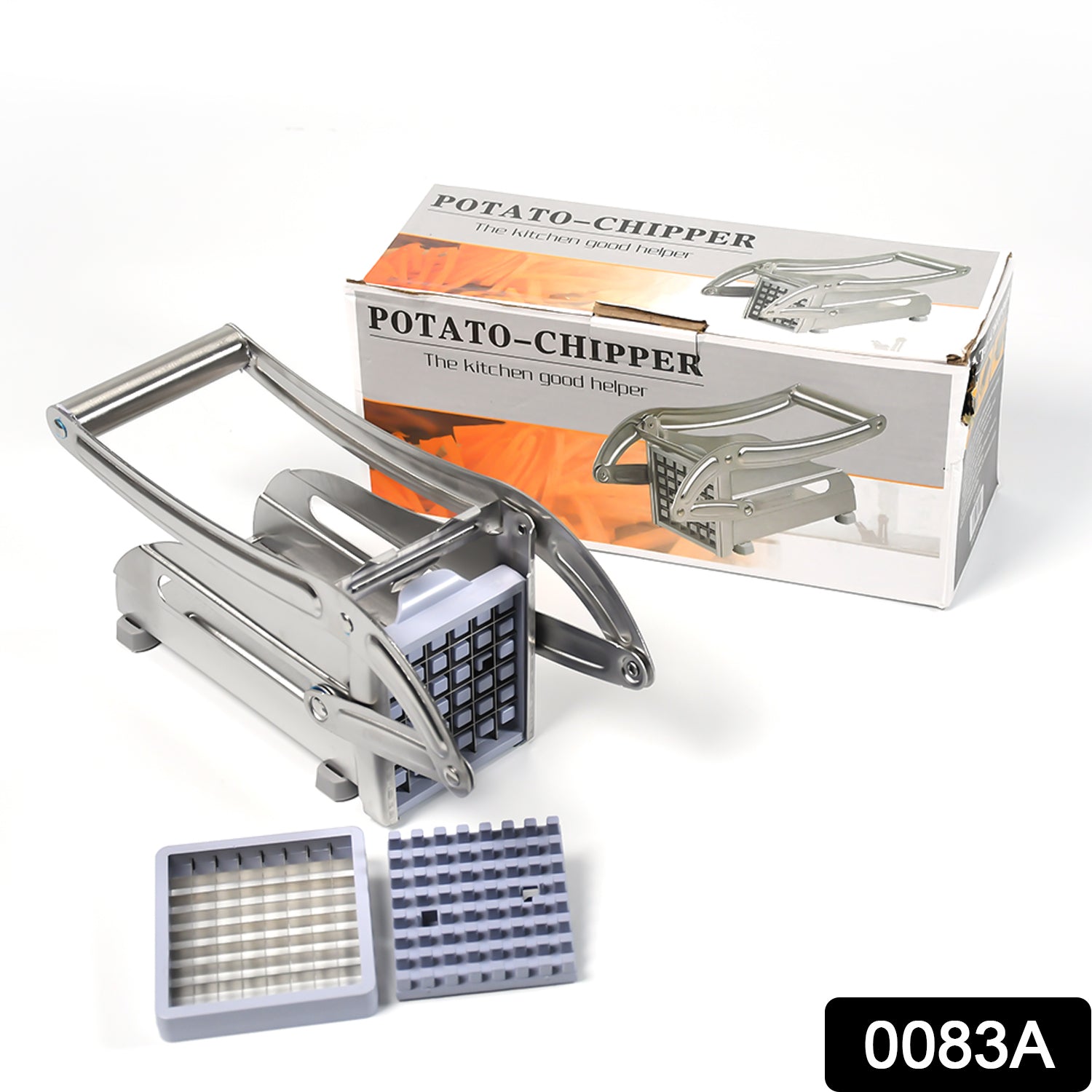 0083A STAINLESS STEEL FRENCH FRIES POTATO CHIPS STRIP CUTTER MACHINE WITH BLADE 