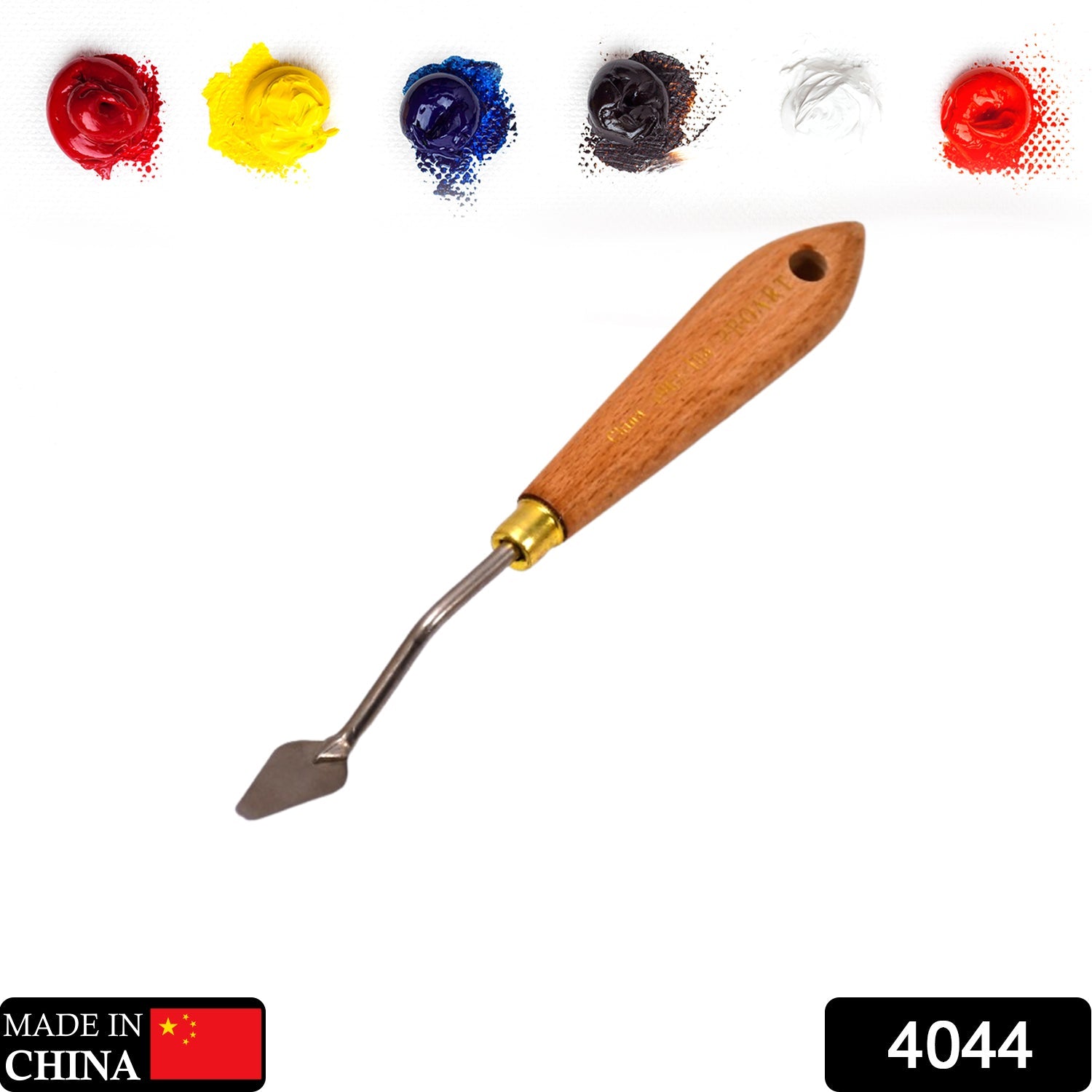 4044 Small Stainless Steel Artists Palette Knife, Spatula Palette Knife Paint Mixing Scraper, Thin and Flexible Art Tools for Oil Painting, Acrylic Mixing, Etc 