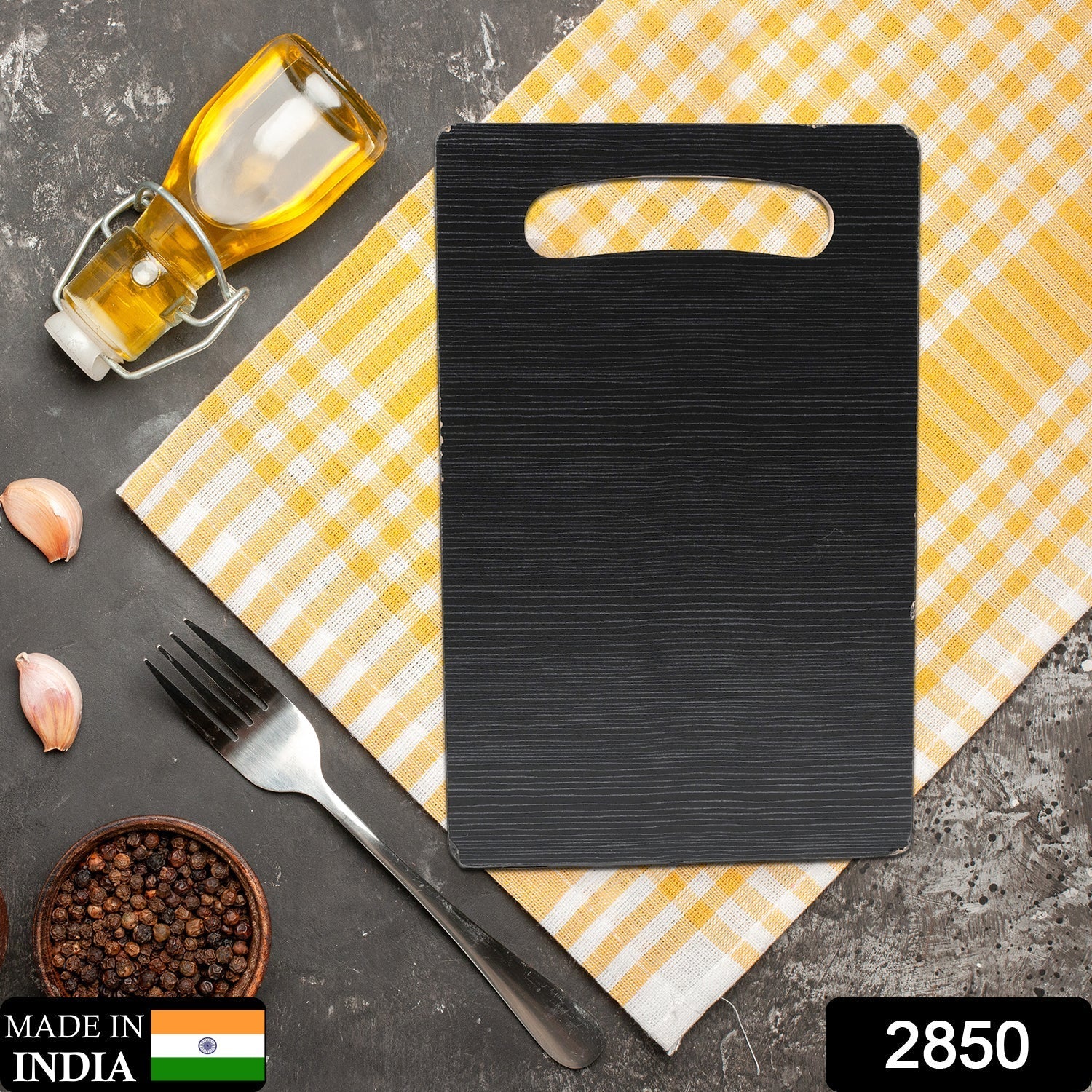 2850 Wooden Cutting Board Heavy Chopping Board With Handle Kitchen Vegetables, Fruits & Cheese DeoDap