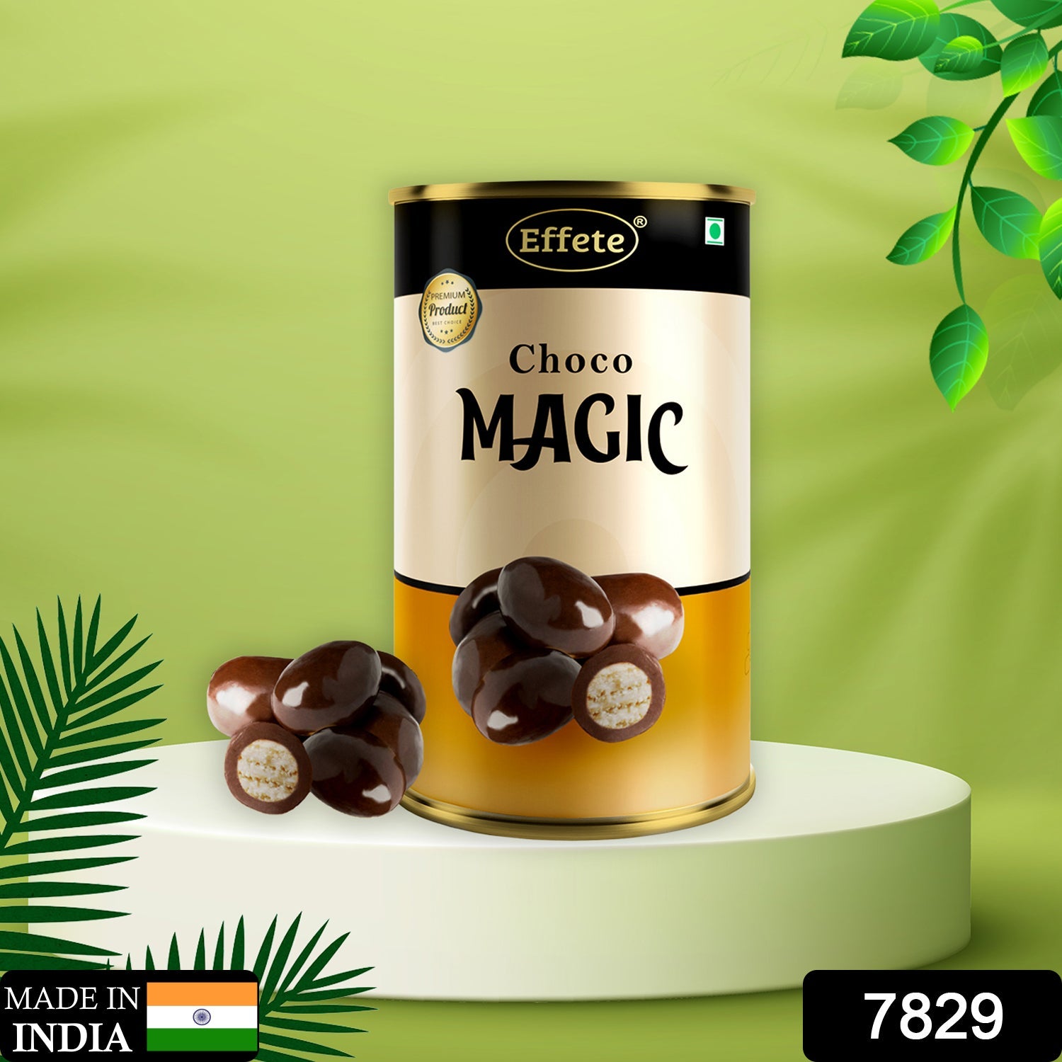 7829 Effete Choco Magic Center Filled Chocolate Can 