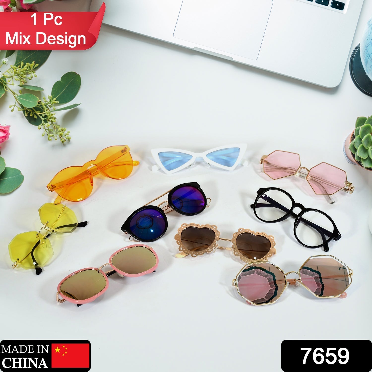 7659 Mix Sunglass New & Attractive Designs ( 1 pc ) DeoDap