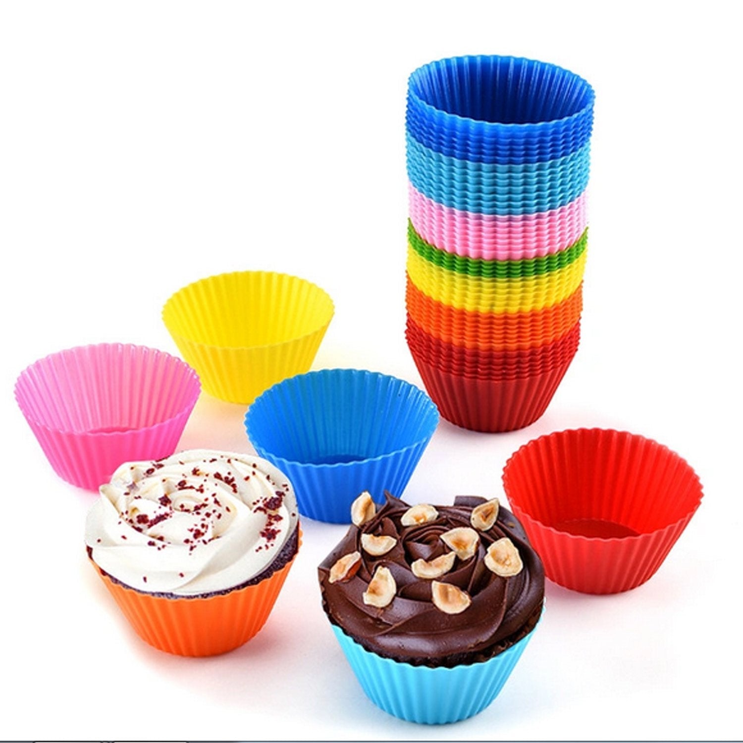 0797A Silicone cupcake Shaped Baking Mold Fondant Cake Tool Chocolate Candy Cookies Pastry Soap Moulds 