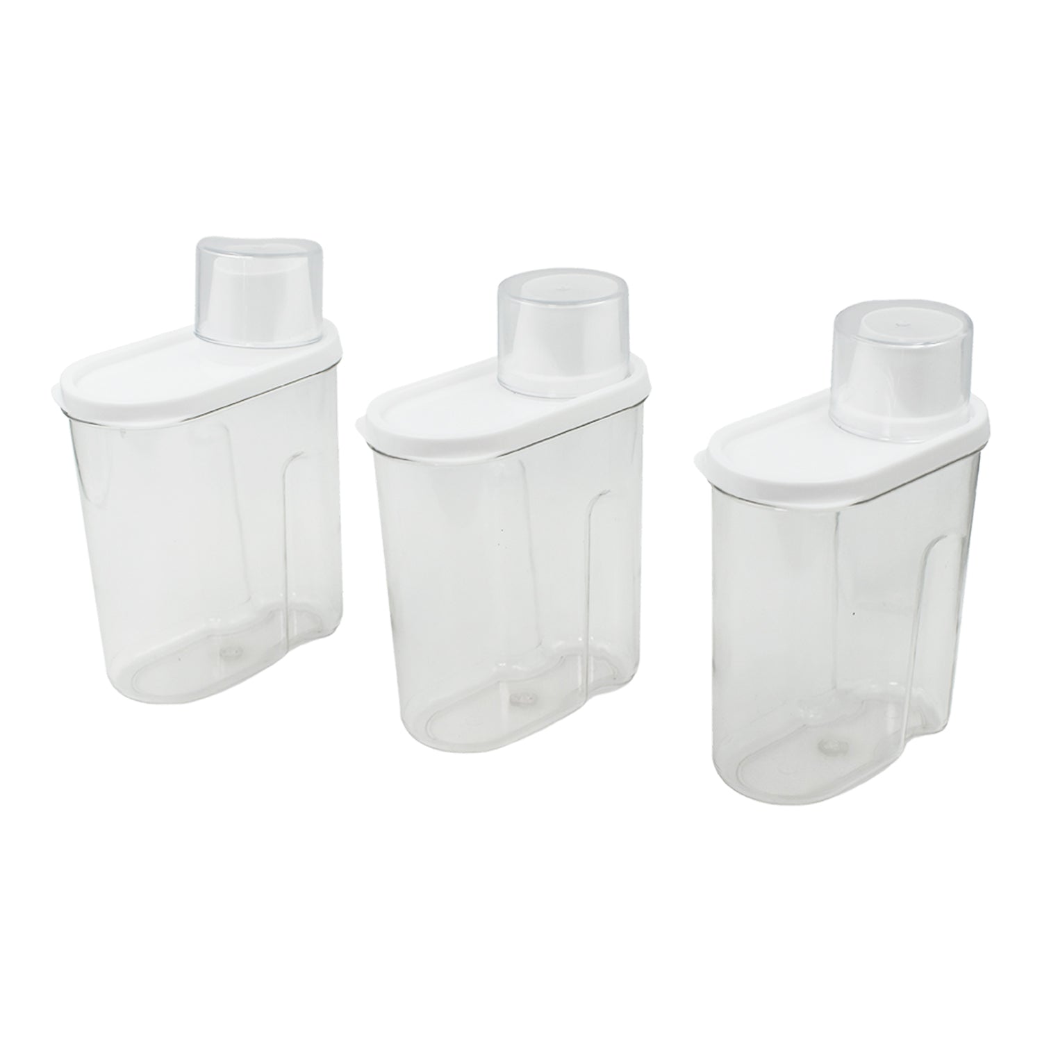 2760 3 Pc Cereal Dispenser 750 ML For Storing And Serving Of Cereal And All Stuffs. 