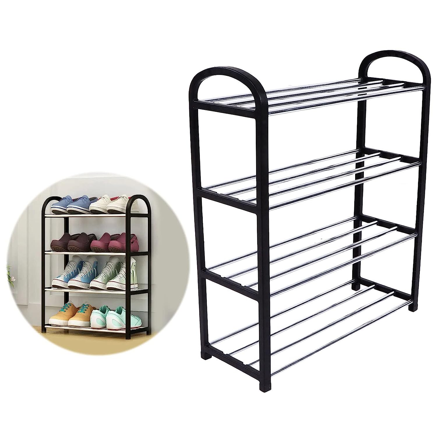 9106 4 Shelves Shoe Rack DeoDap