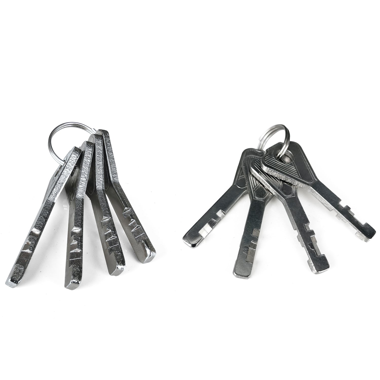 4053 Key Rings Stainless Steel Double For Keychain & Jewellery Use  ( 10 pcs ) DeoDap