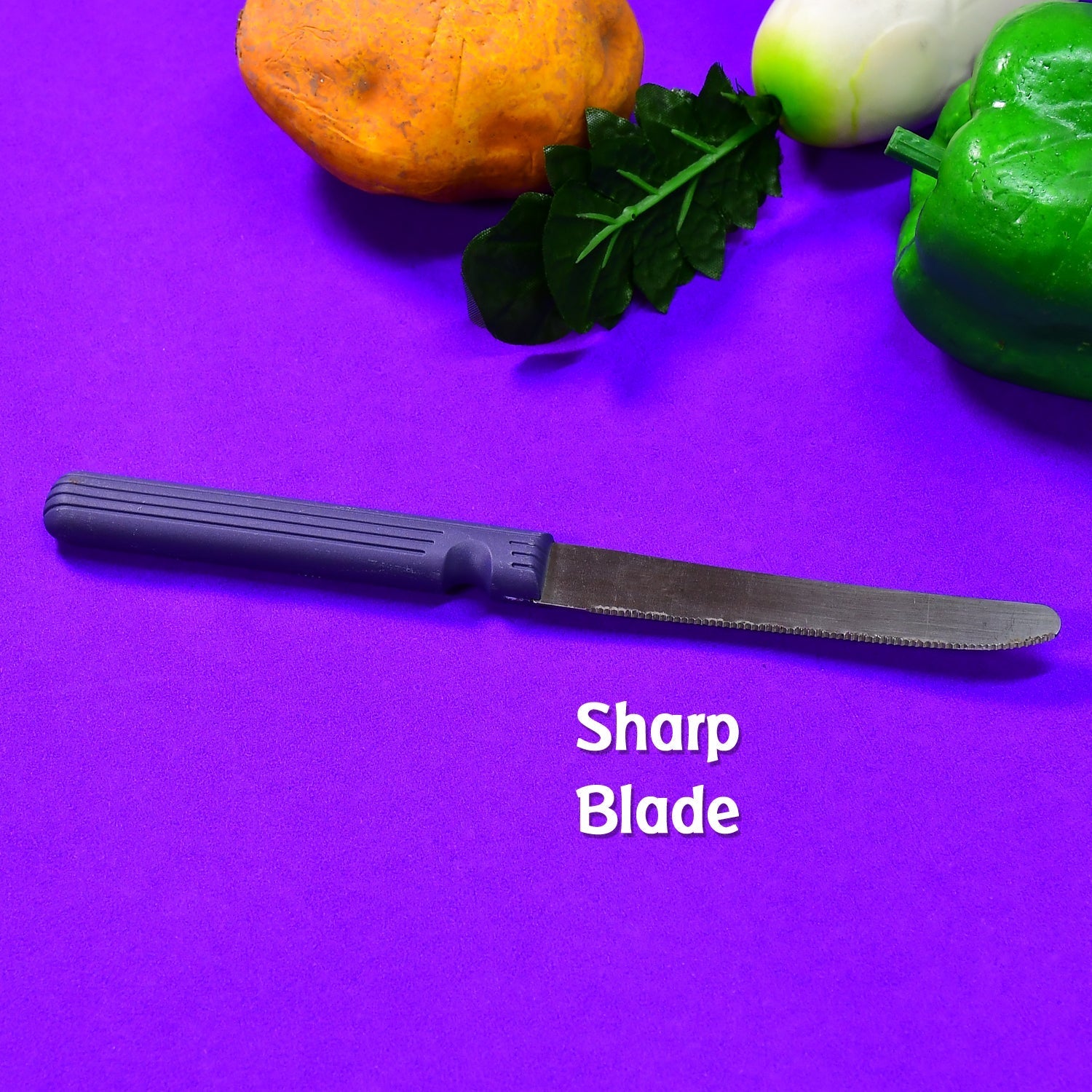 2109 Stainless Steel, Vegetable, Pizza and Bread Knife, Serrated Edge. DeoDap