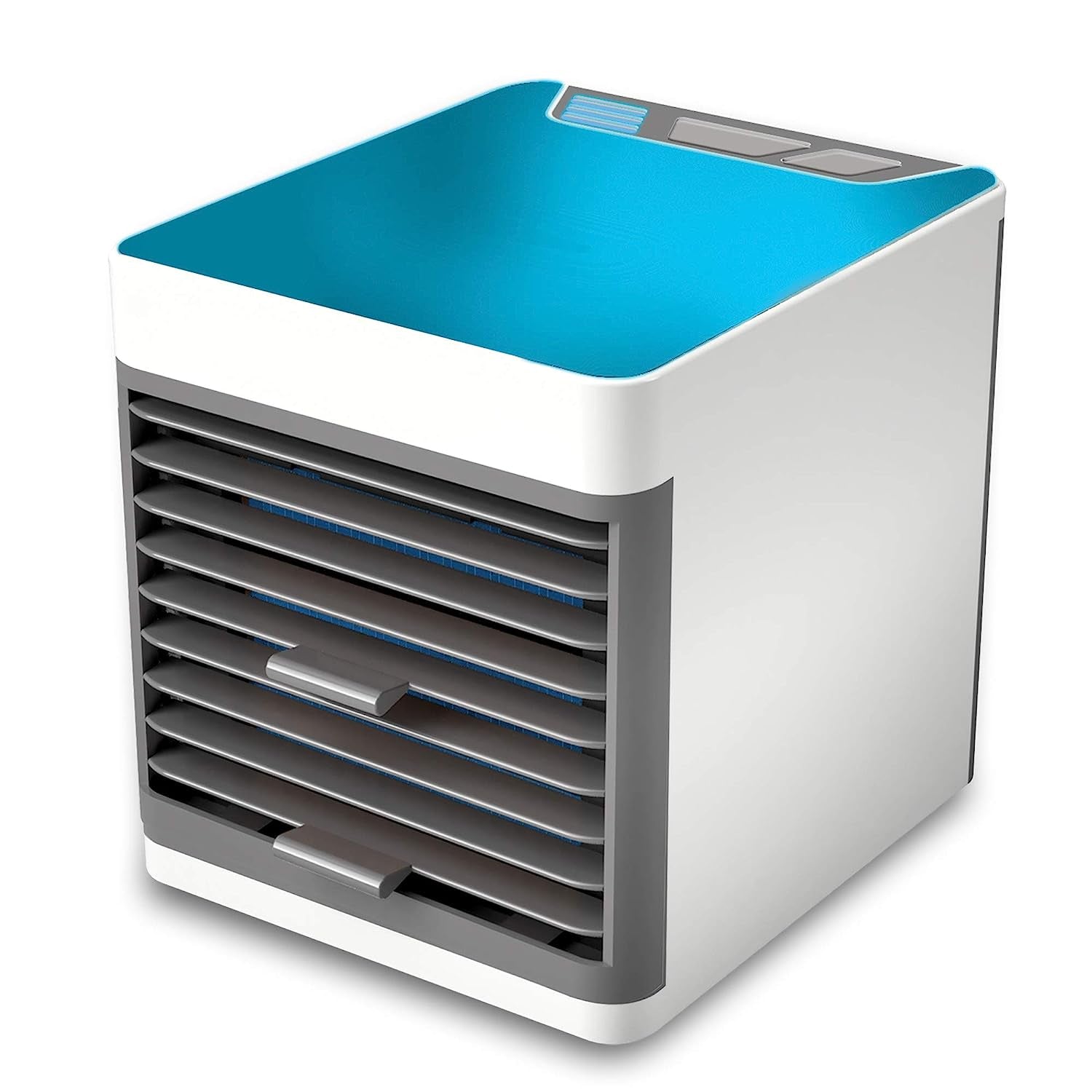 1464 Mini Portable Air Cooler, Personal Space Cooler Easy to fill water and mood led light and portable Air Conditioner Device Cool Any Space like Home Office DeoDap