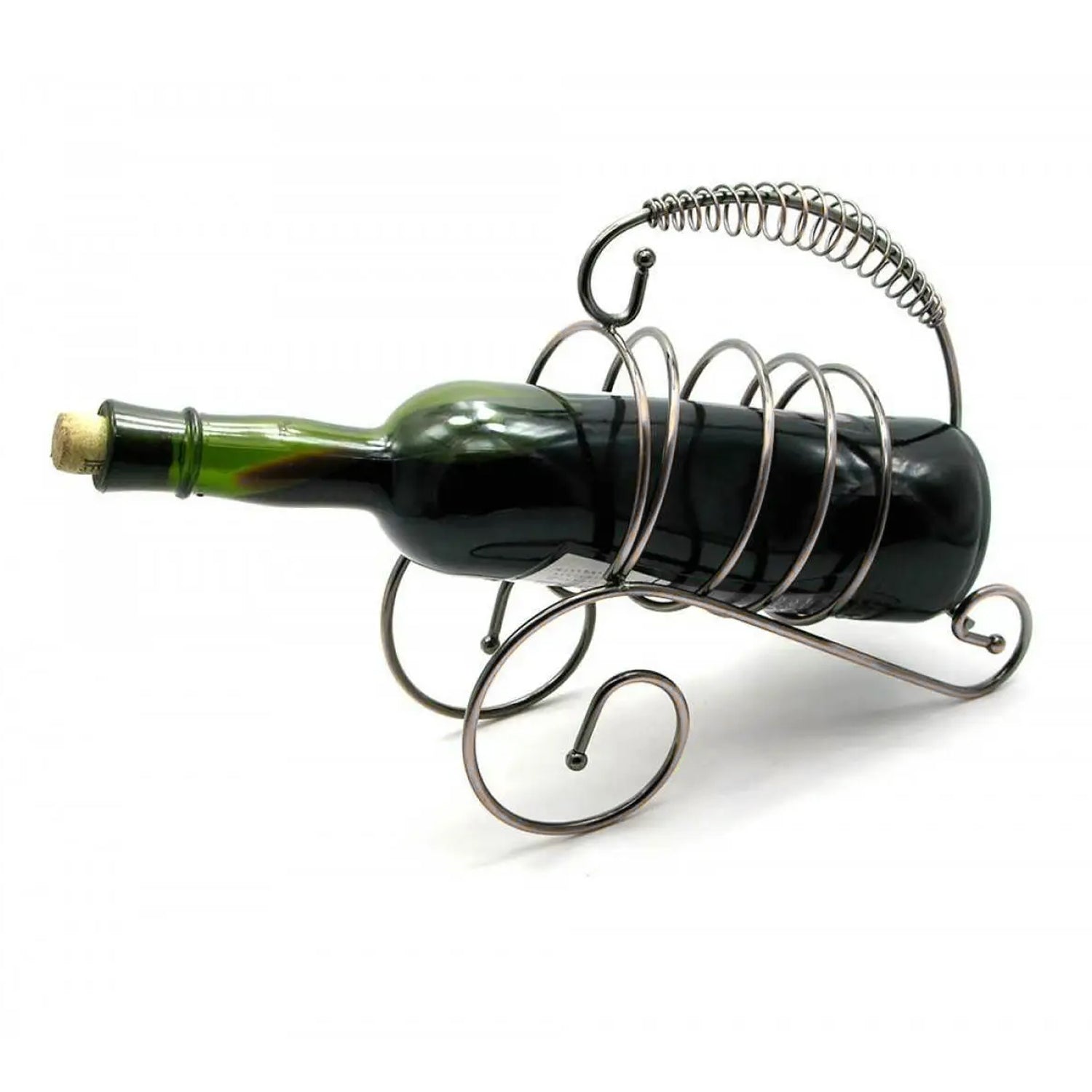 5112 Metal Wedding Party Spring Decor Wine Bottle Rack Standing Holder Copper Tone (stainless Steel) DeoDap