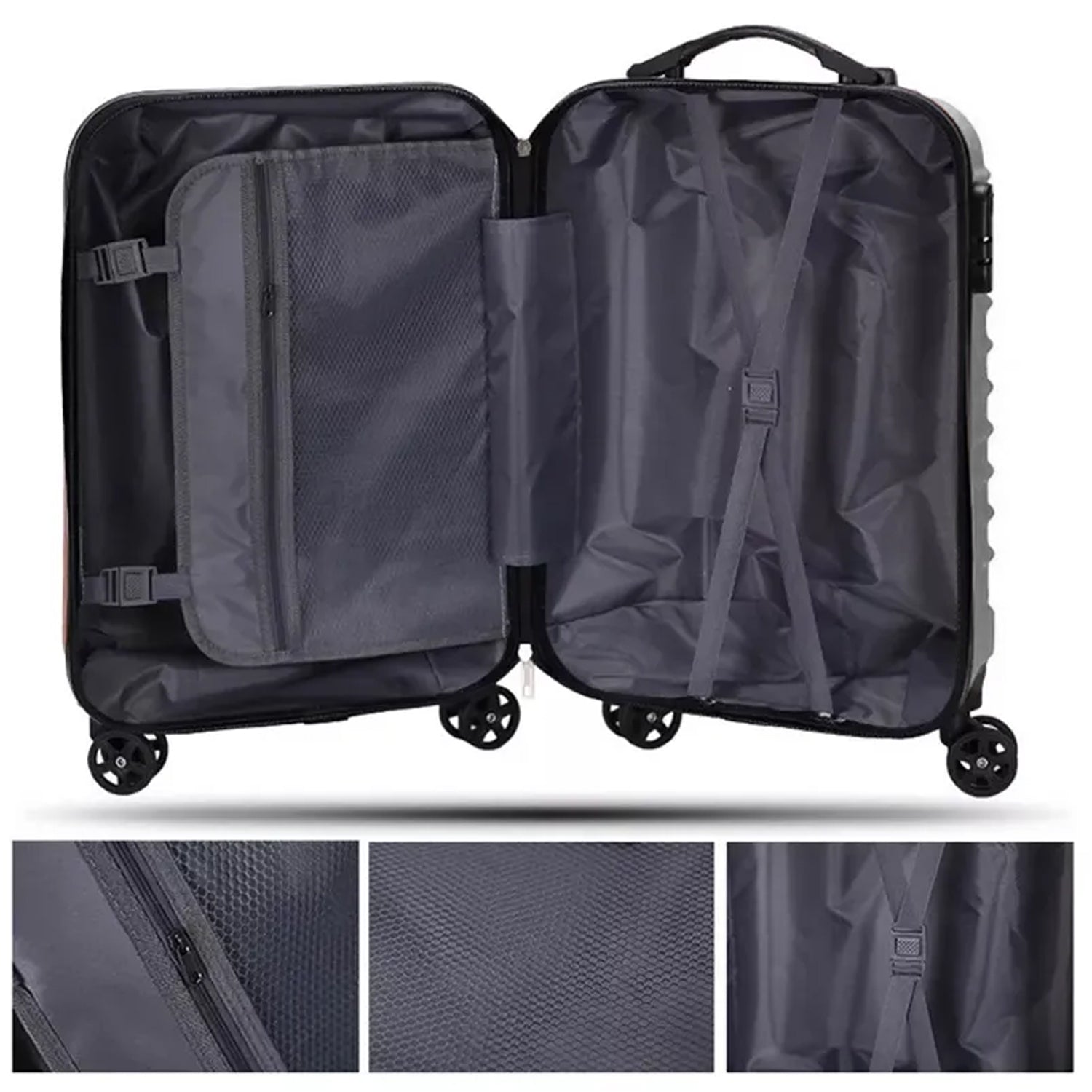 1105 Trolley Bag Big and Small Suitcase Bag For Men & Women Use Bag ( Set Of 2 ) DeoDap