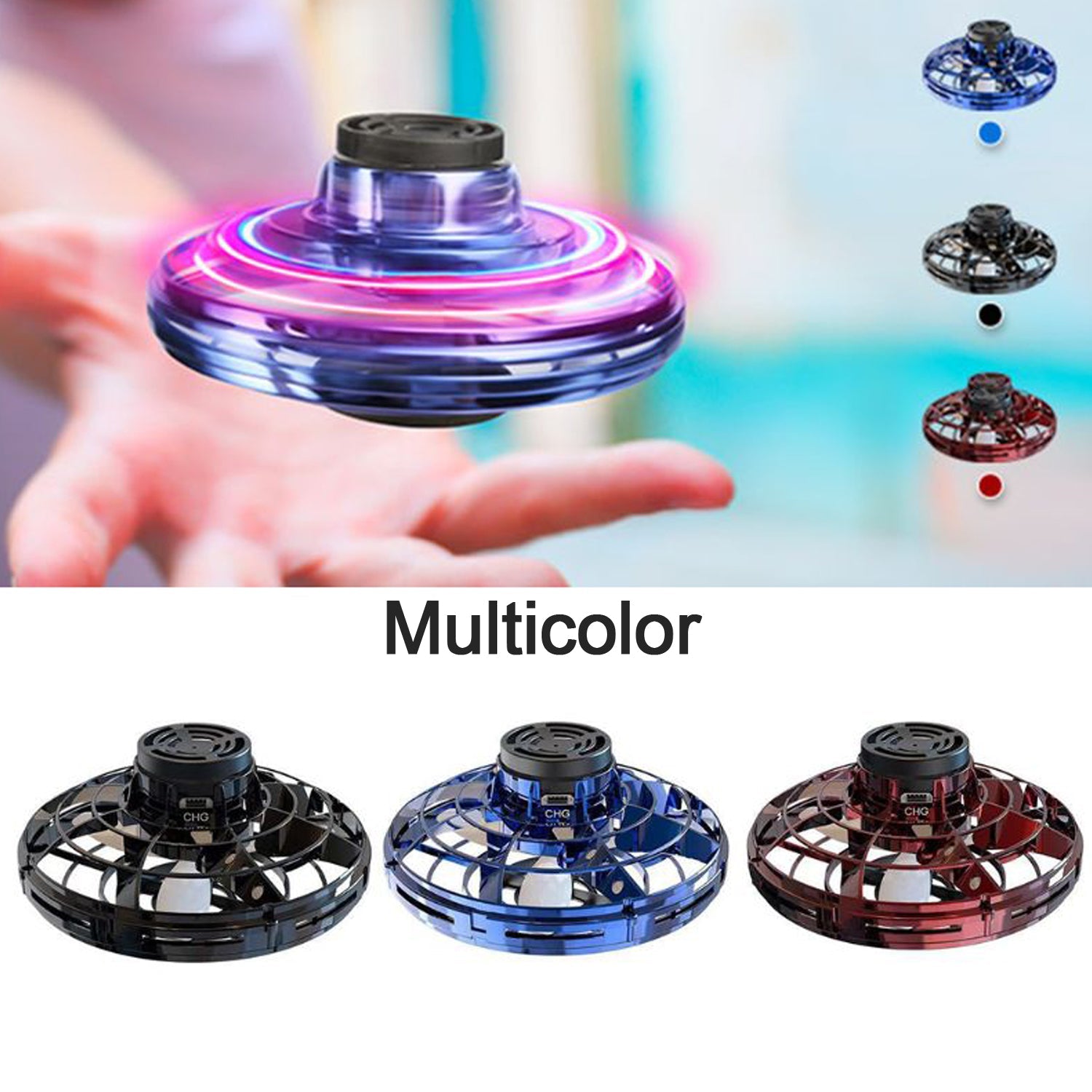 8057A USB Flying Spinner used in all kinds of household and official places specially for kids and children for their playing and enjoying purposes. 