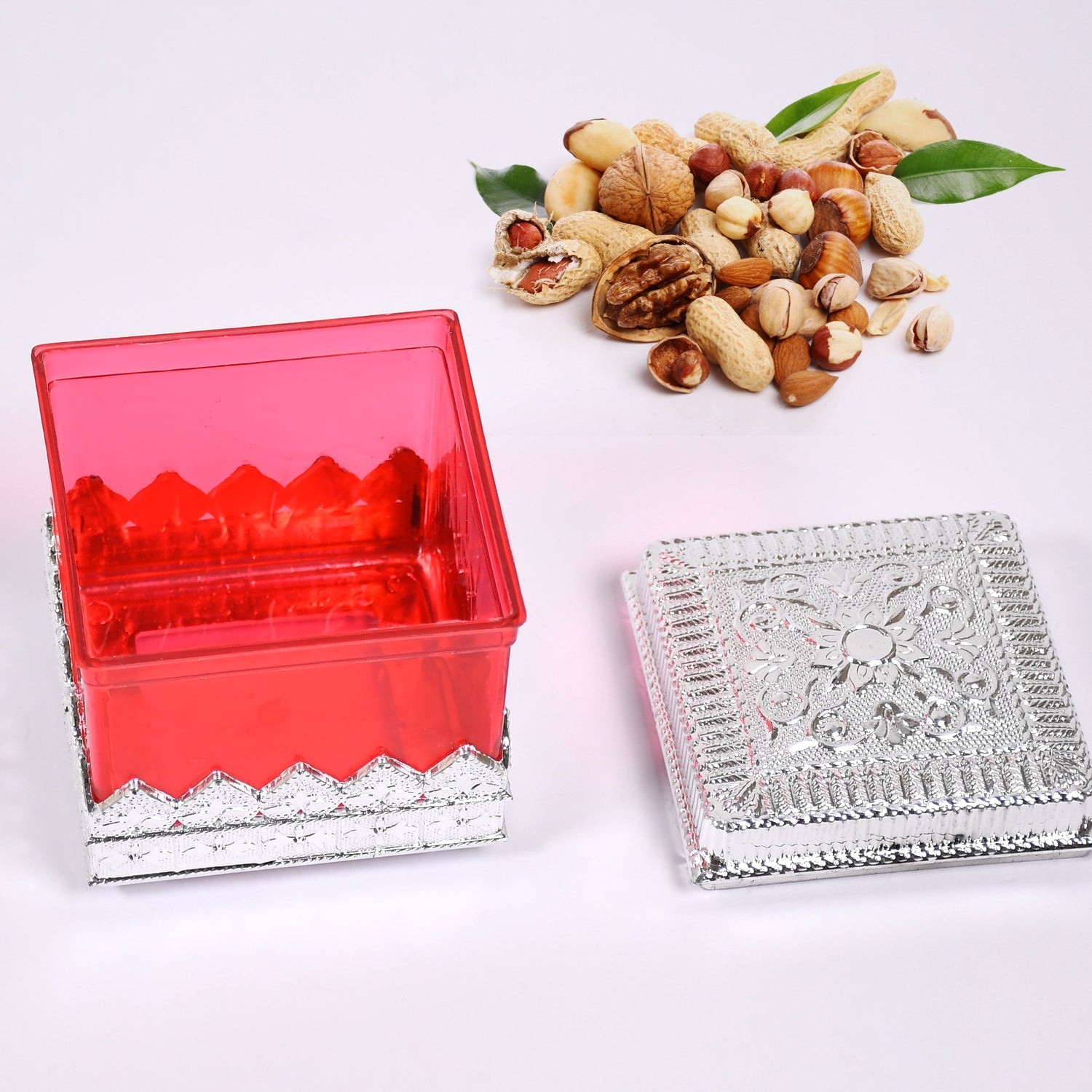 7129 RUBY DRYFRUIT STORAGE CONTAINER  ATTRACTIVE DESIGN BOX FOR HOME , GIFTING & KITCHEN USE DeoDap