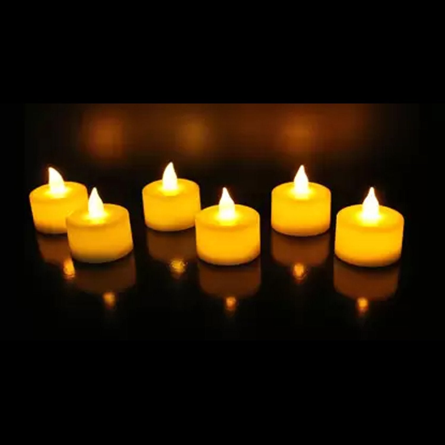 1222  Festival Decorative - LED Tealight Candles (White, 24 Pcs) 