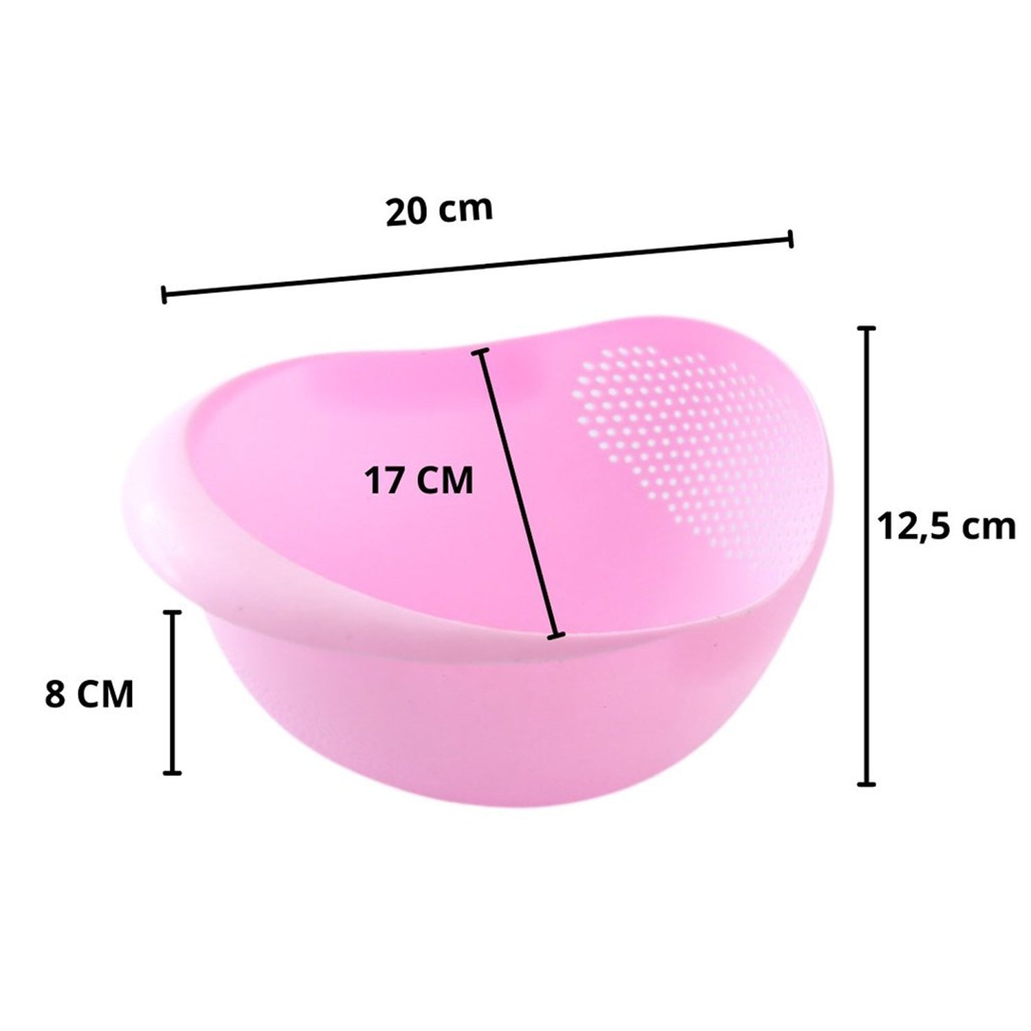 108 Kitchen Plastic big Rice Bowl Strainer Perfect Size for Storing and Straining DeoDap
