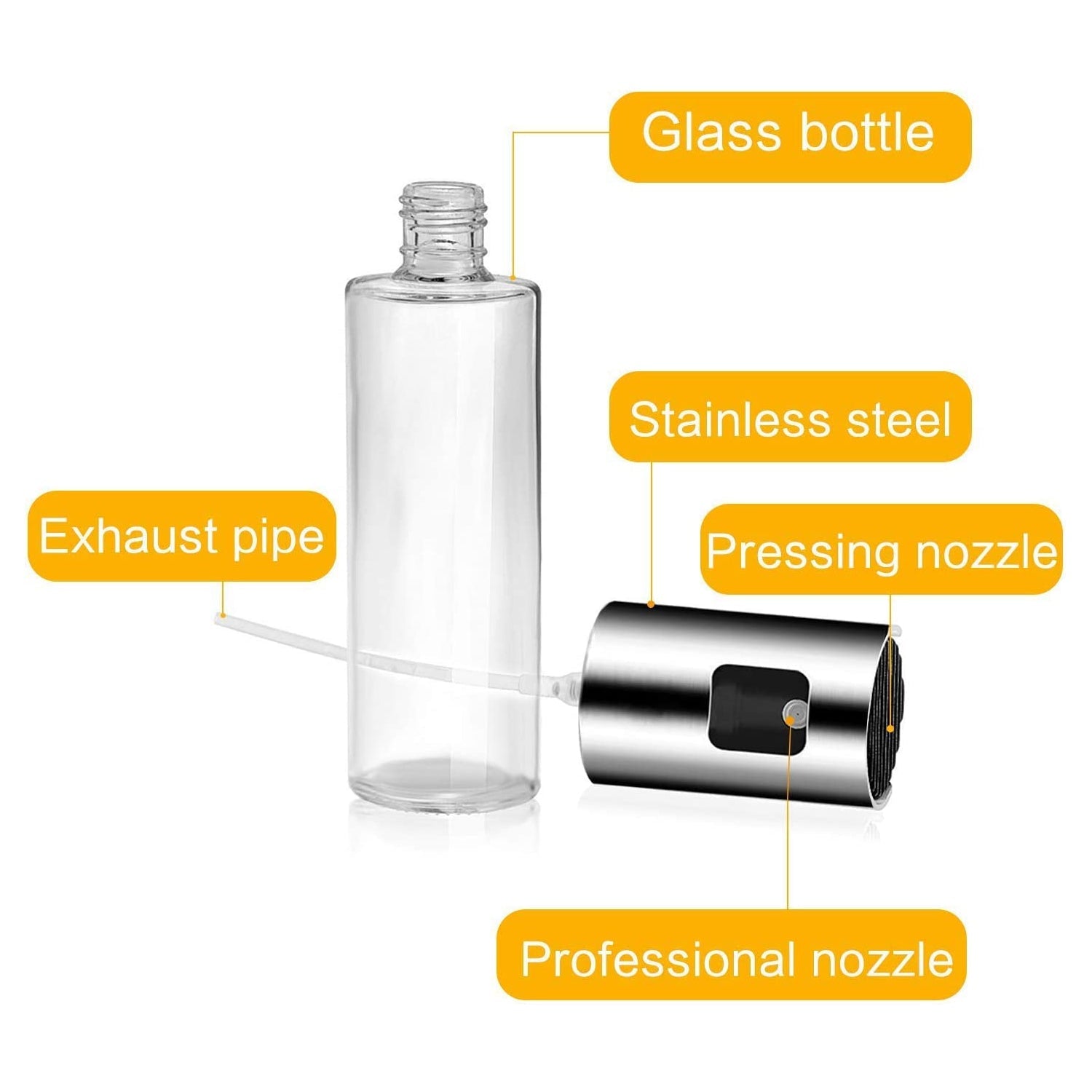 7126 Oil Sprayer Dispenser, Oil Versatile Glass Spray Bottle For Cooking & Multi Use Bottle DeoDap