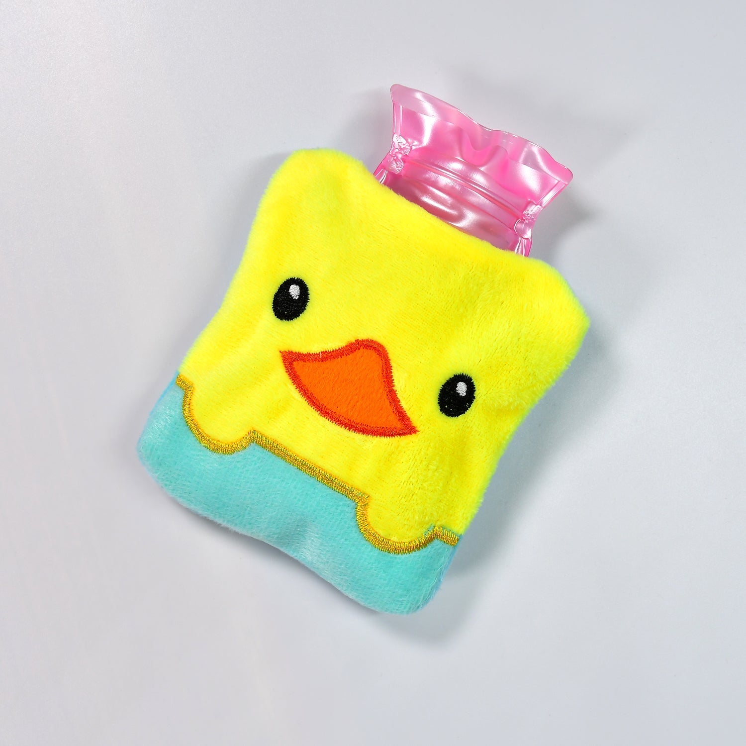 6524 Yellow Duck design small Hot Water Bag with Cover for Pain Relief, Neck, Shoulder Pain and Hand, Feet Warmer, Menstrual Cramps. DeoDap