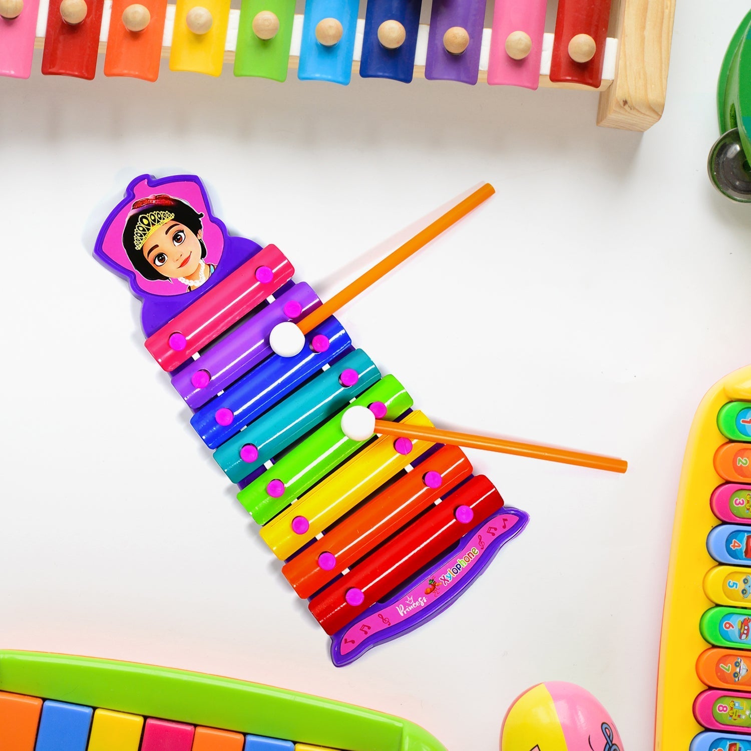4616 Xylophone for Kids Wooden Xylophone Toy with Child Safe Mallets DeoDap