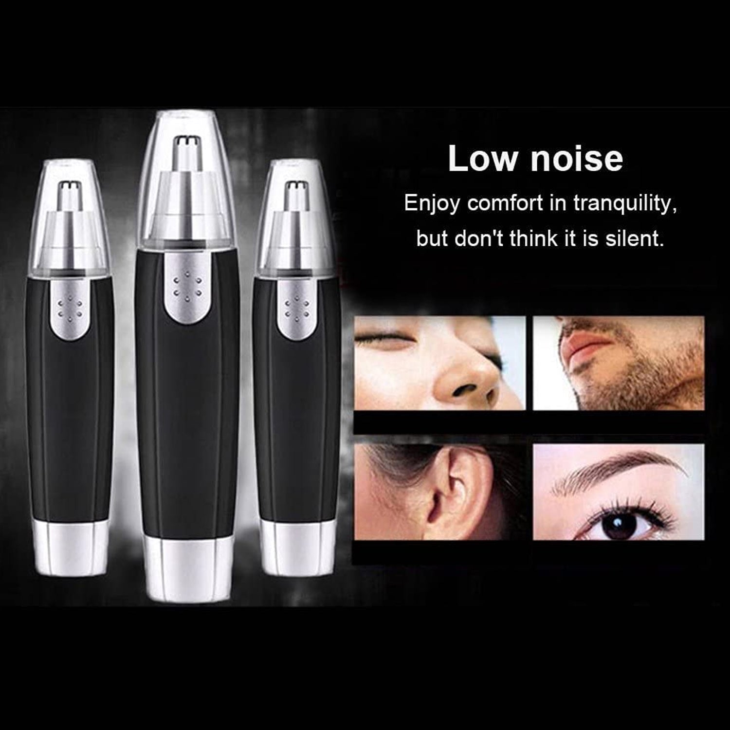 6003 Sharp New Ear and Nose Hair Trimmer Professional Heavy Duty Steel Nose Clipper Battery-Operated. DeoDap