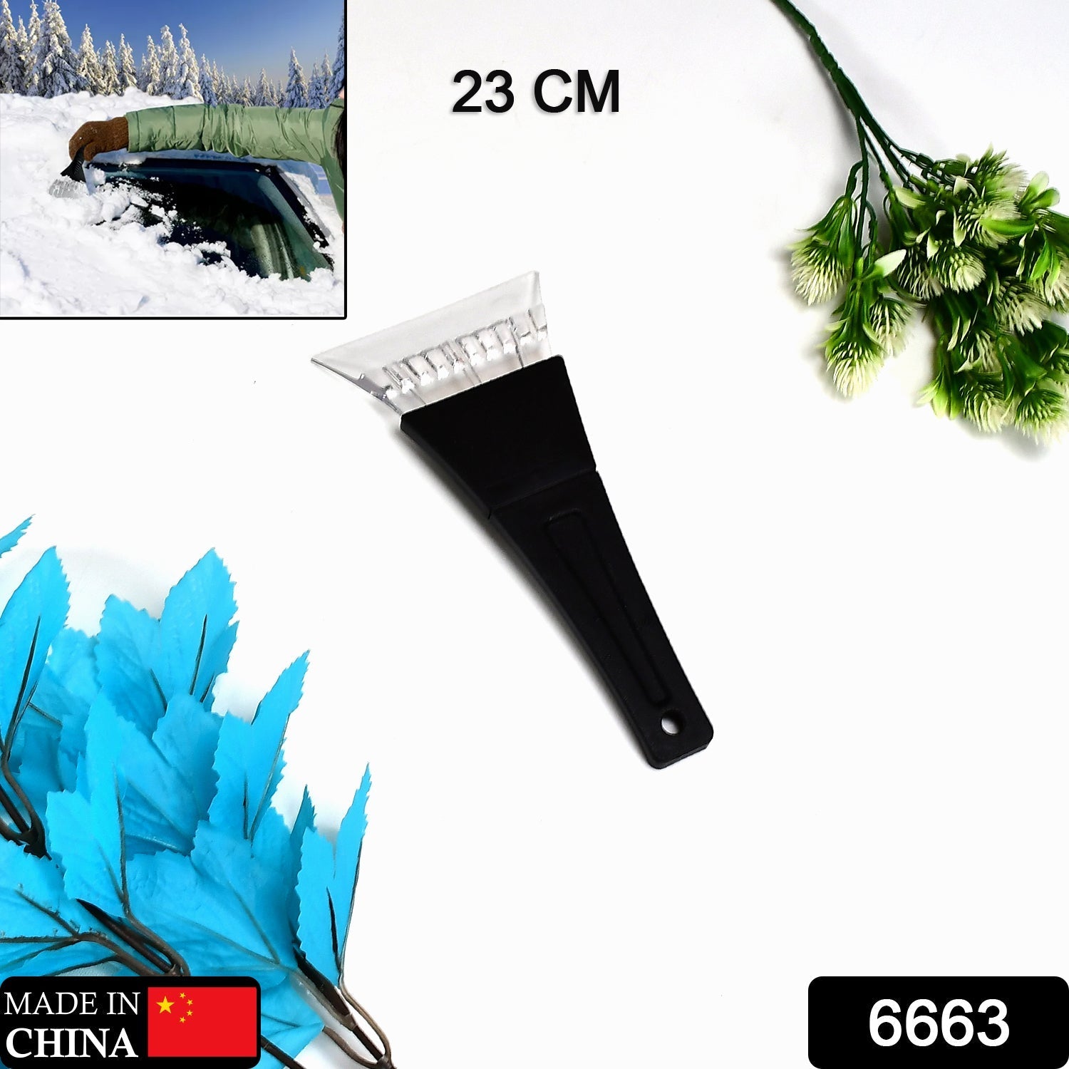 6663 Ice Scraper Windshield With Window For Cars DeoDap