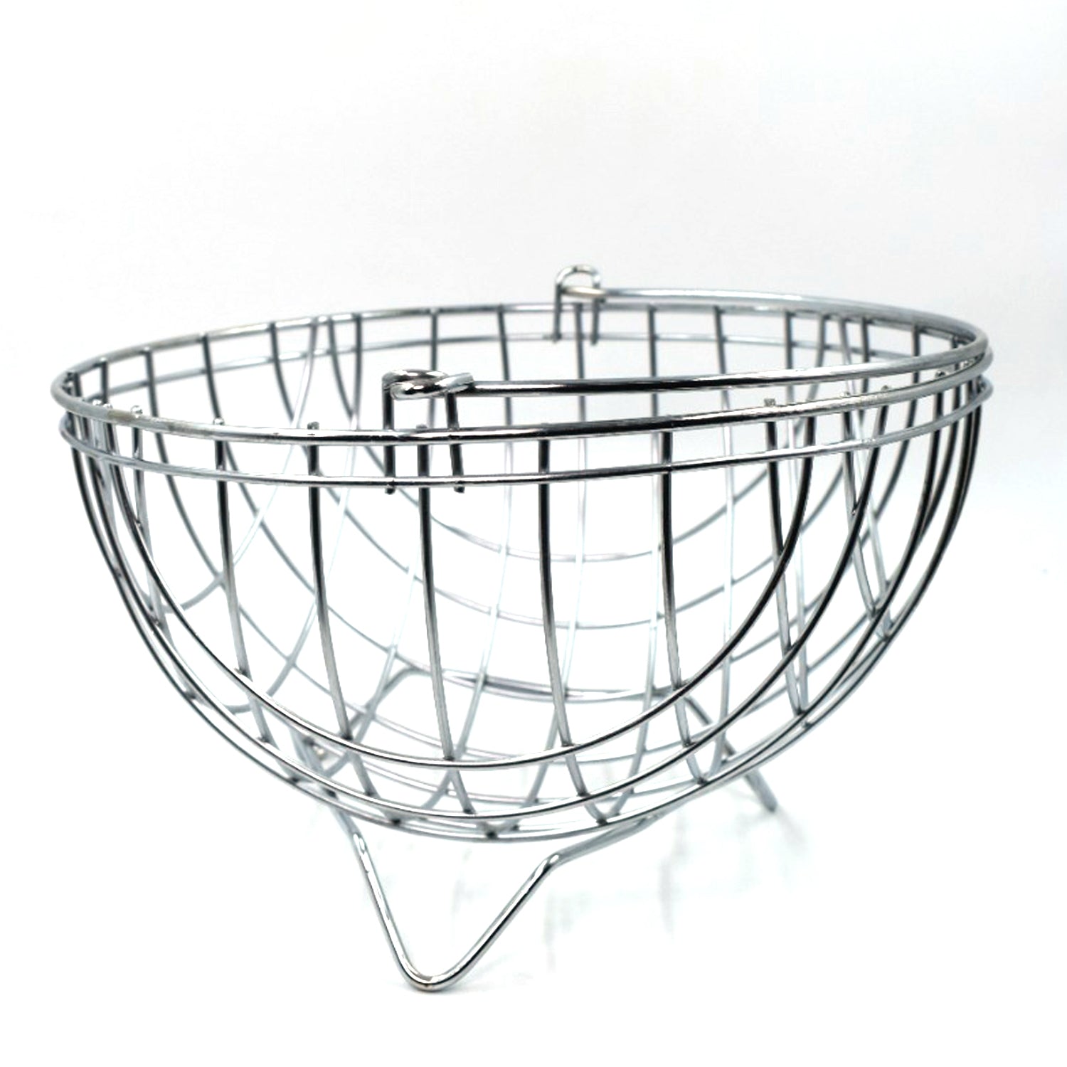 2742 SS Round Fruit Basket used for holding fruits as a decorative and using purposes in all kinds of official and household places etc. 