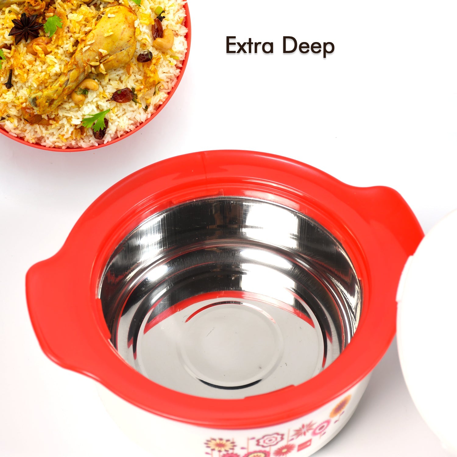 5282 Steel Hot & Cold Casserole, 1200 ml, | PU Insulated | BPA free |  Food Grade | Easy to Carry | Easy to Store | Ideal For Chapatti | Roti | Casserole For Home & Kitchen Use 