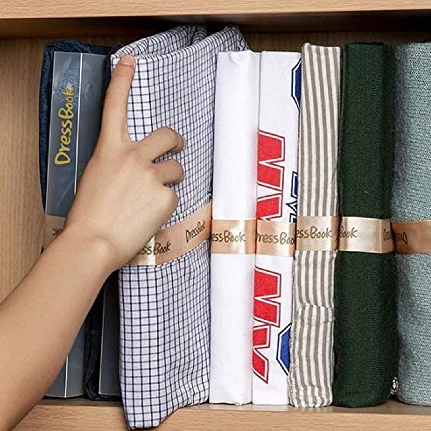 4026A DressBook Foldable Clothes T-Shirt Closet Organizer FOLDING BOARD CLOTHES FOLDER STORAGE ORGANIZER ( 10 PCS ) DeoDap