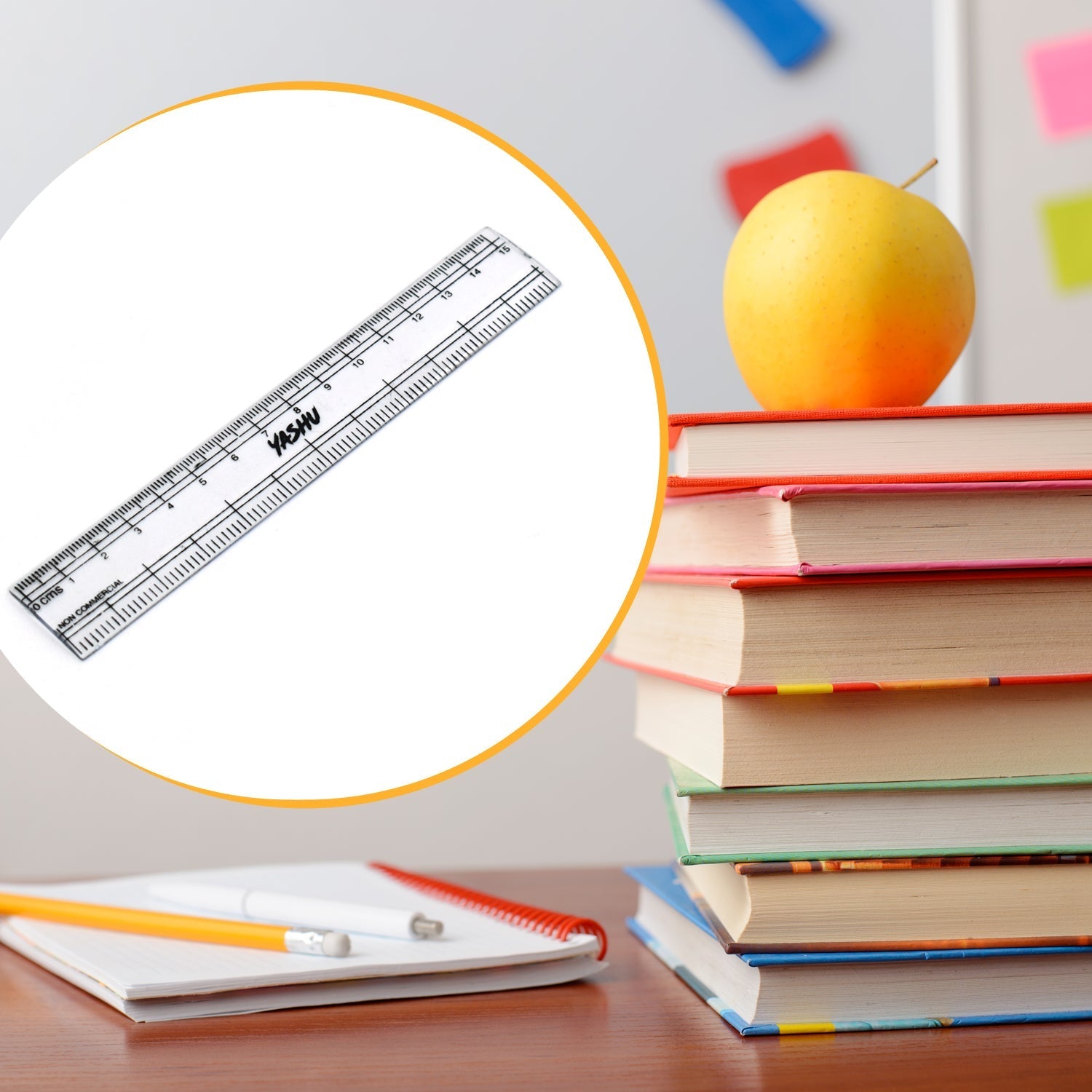 4840 15Cm Ruler For Student Purposes While Studying And Learning In Schools And Homes Etc. (1Pc) DeoDap