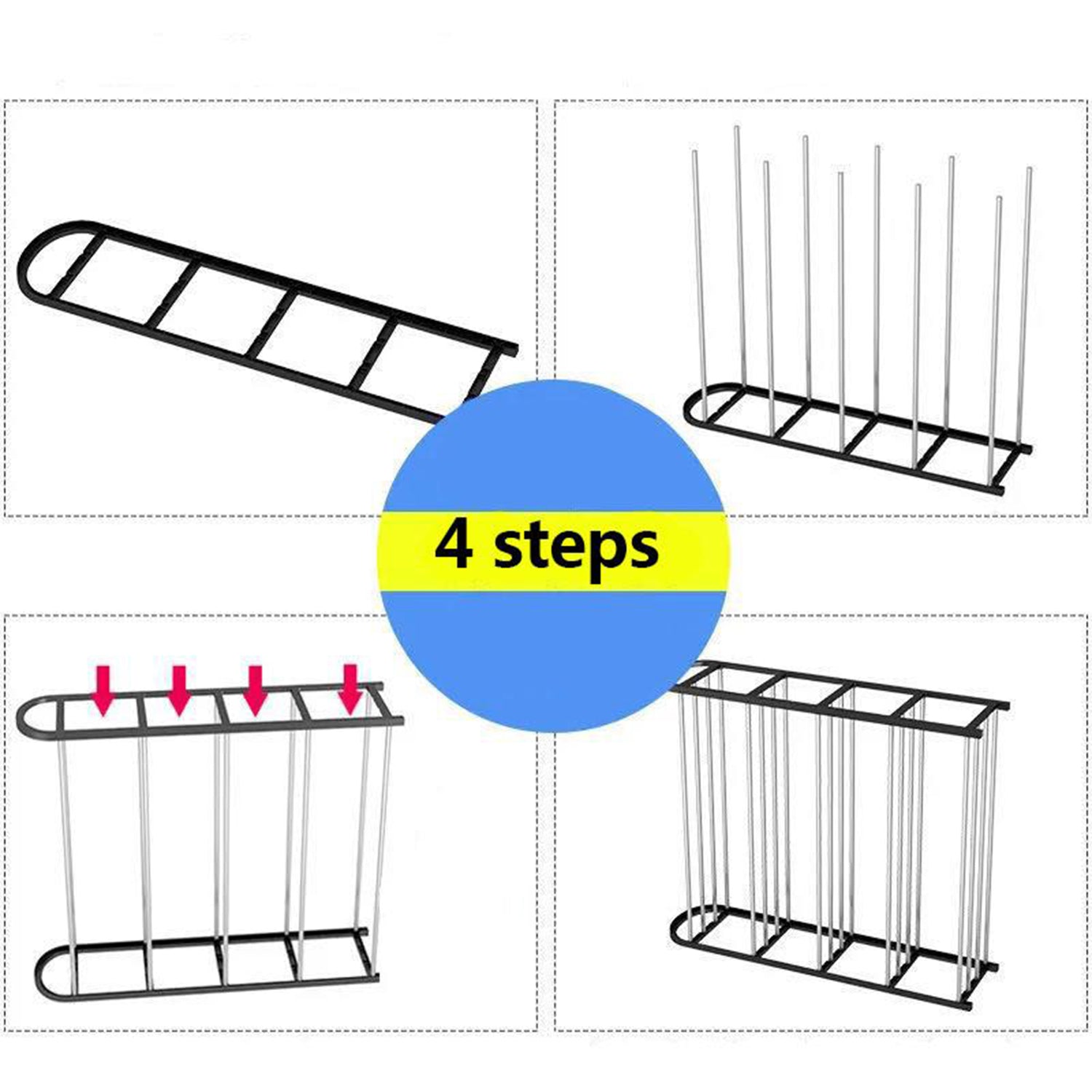 9106A Simple Shoe Rack Simple Practical Sufficient Capacity for Home , Chappal Stand 