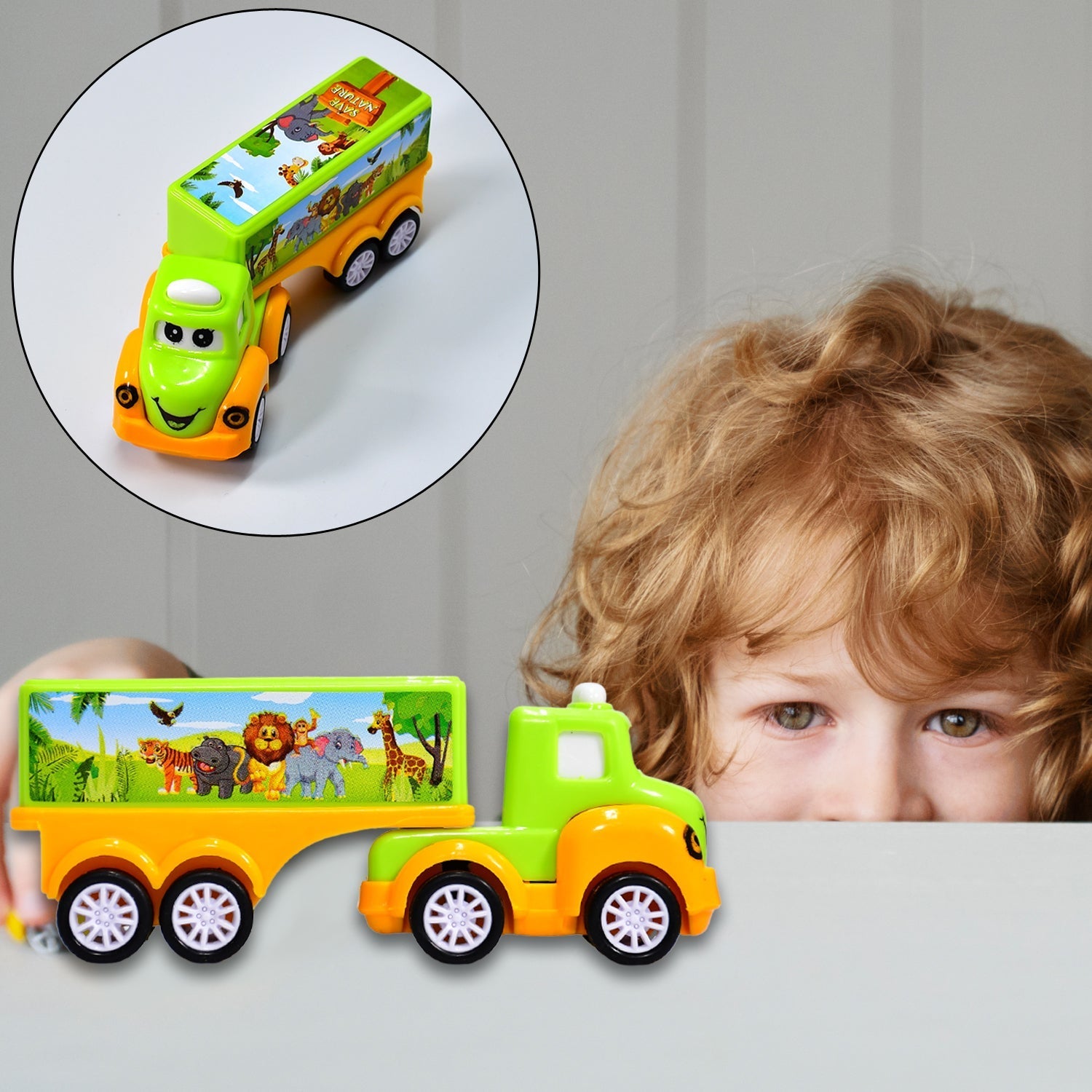 8052 Small Green and yellow Toy Truck. DeoDap