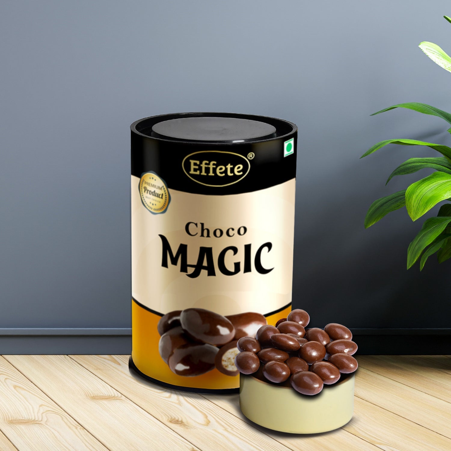 7829 Effete Choco Magic Center Filled Chocolate Can 