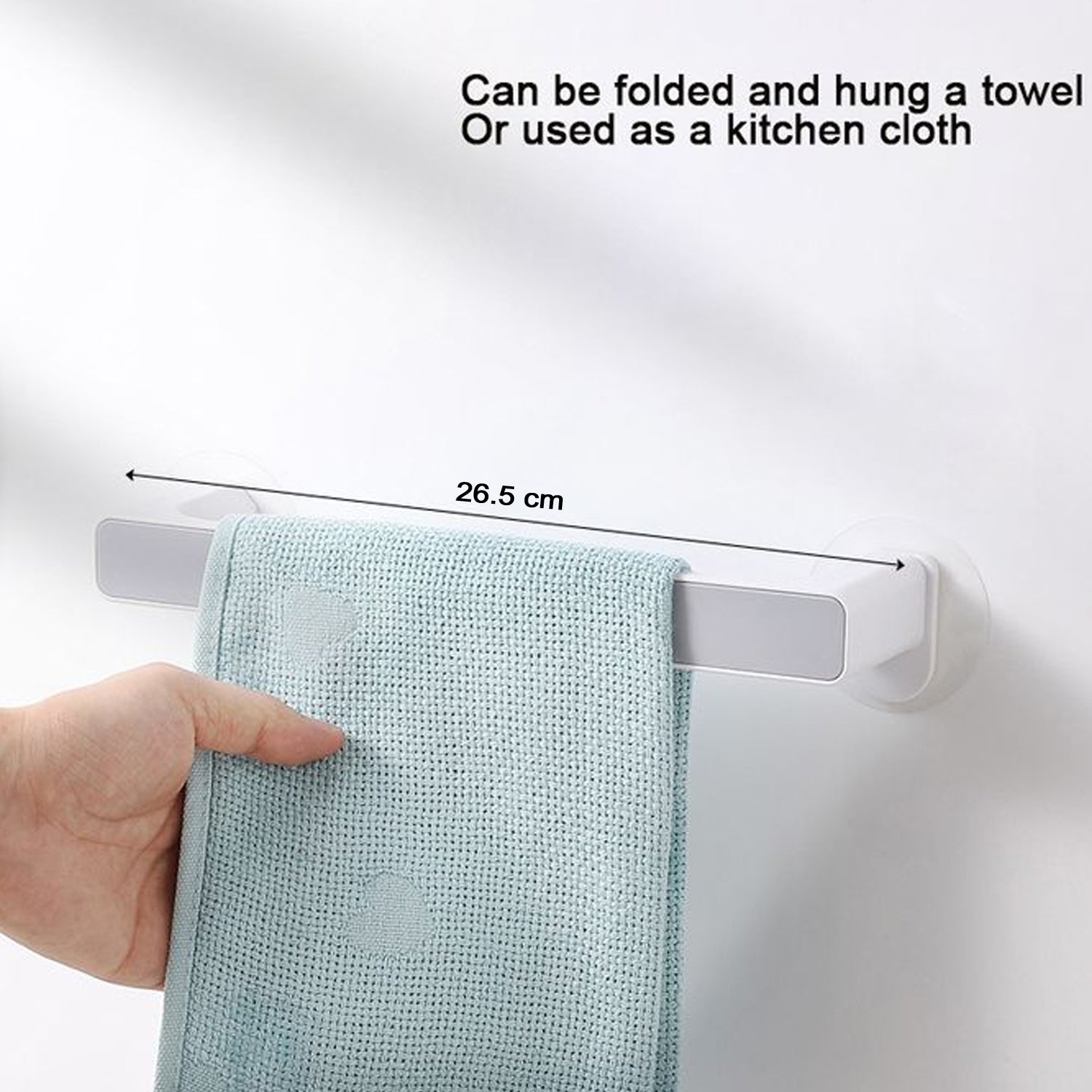 9130 Towel Rack & Multiuse Rack With 2 Sticker For Home & Multiuse Rack DeoDap