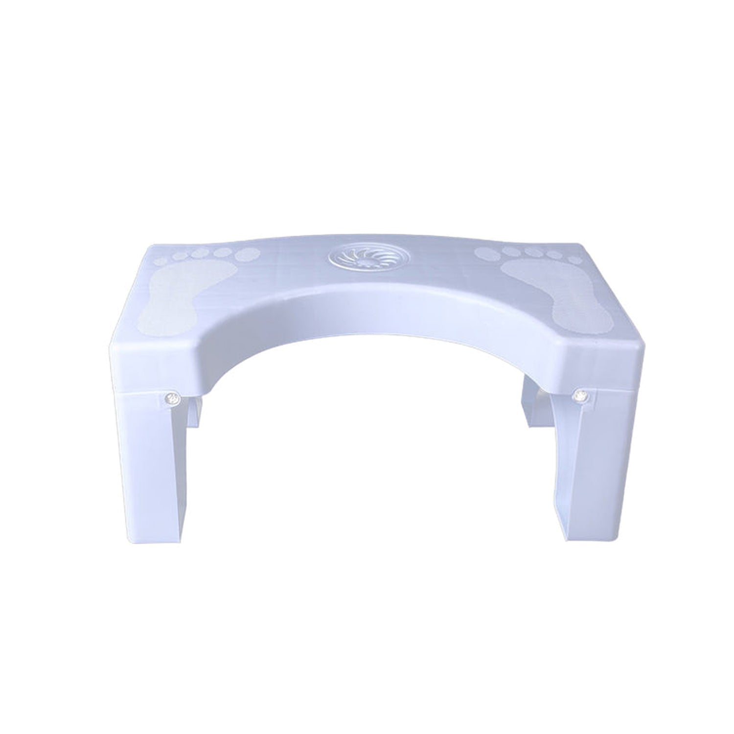 6005A Plastic Non-Slip Folding Toilet Squat Stool - White Color DeoDap