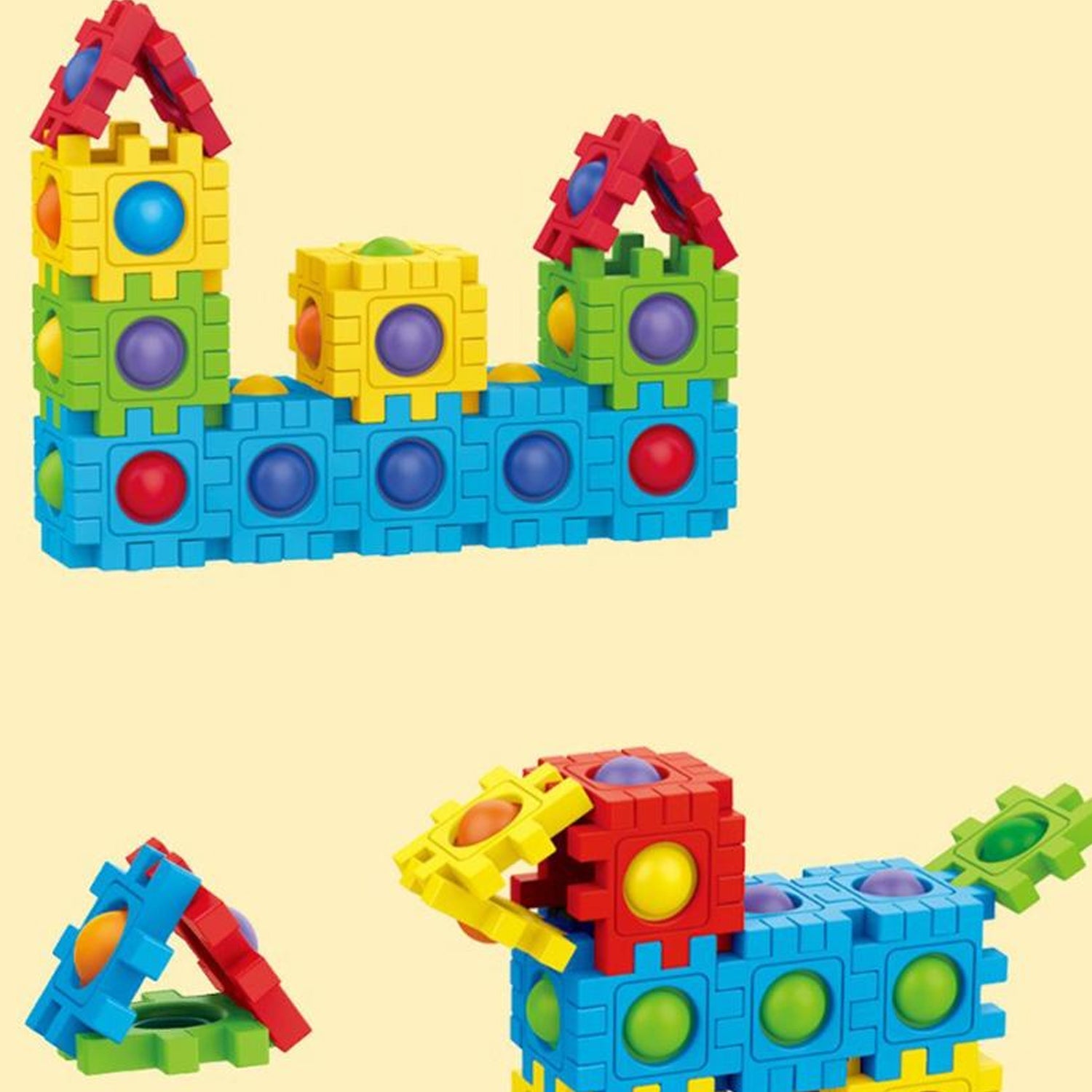 4473 Popit Building Blocks Toy For Kids & Adult Use ( 28 pcs Product ) 
