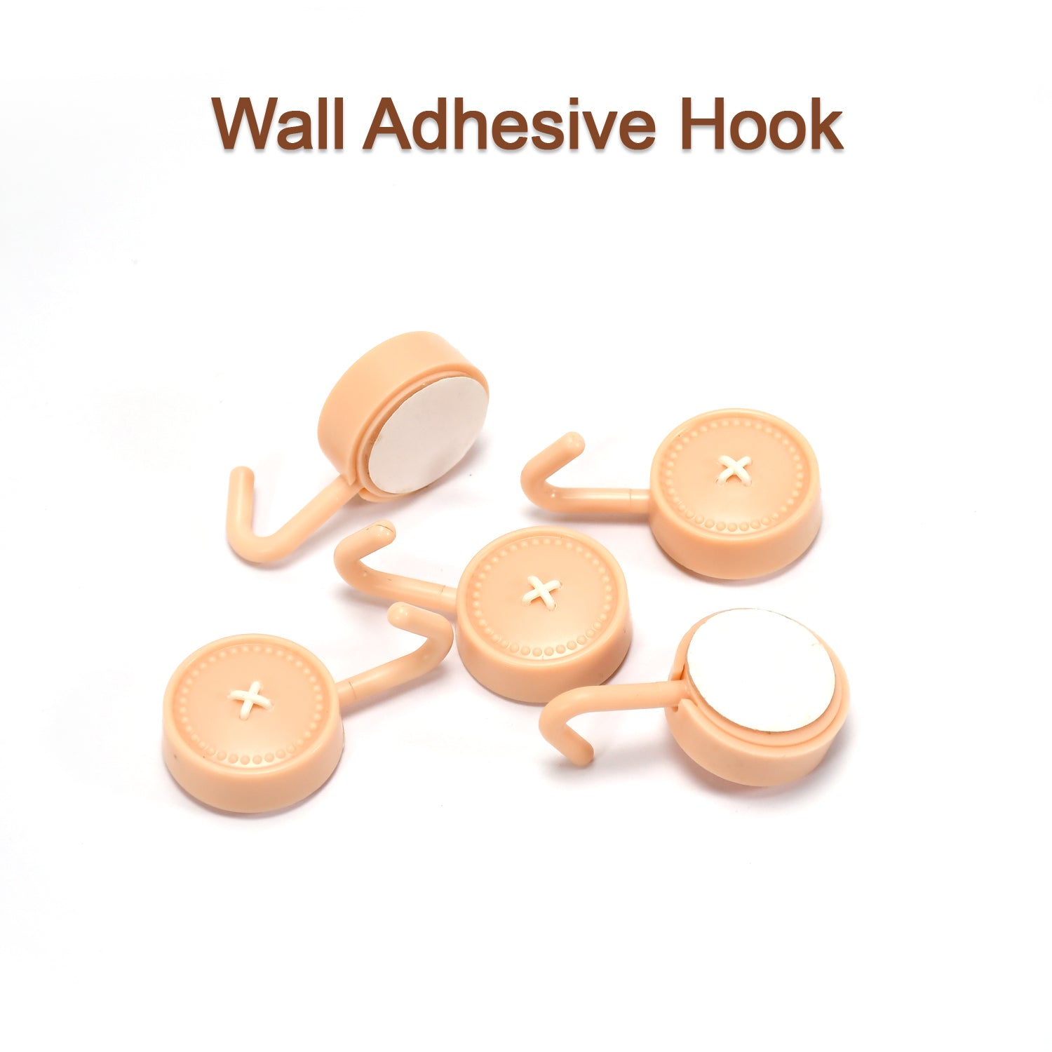 7472 Self Adhesive Sticky Hook, Small Wall Hooks ( 10pc ) DeoDap