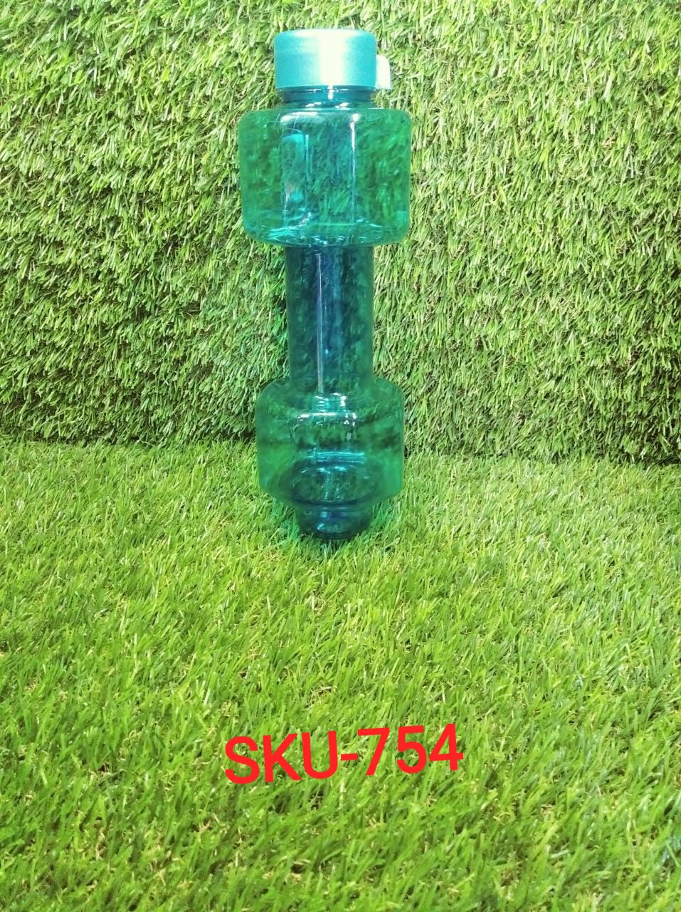 754_Dumbbell Water Bottle (750 ml) Gym Water Bottle DeoDap
