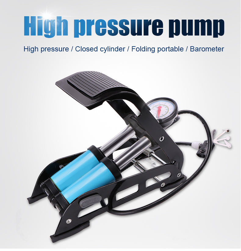 1691 Portable High Pressure Foot Air Pump Compressor for Car and Bike 