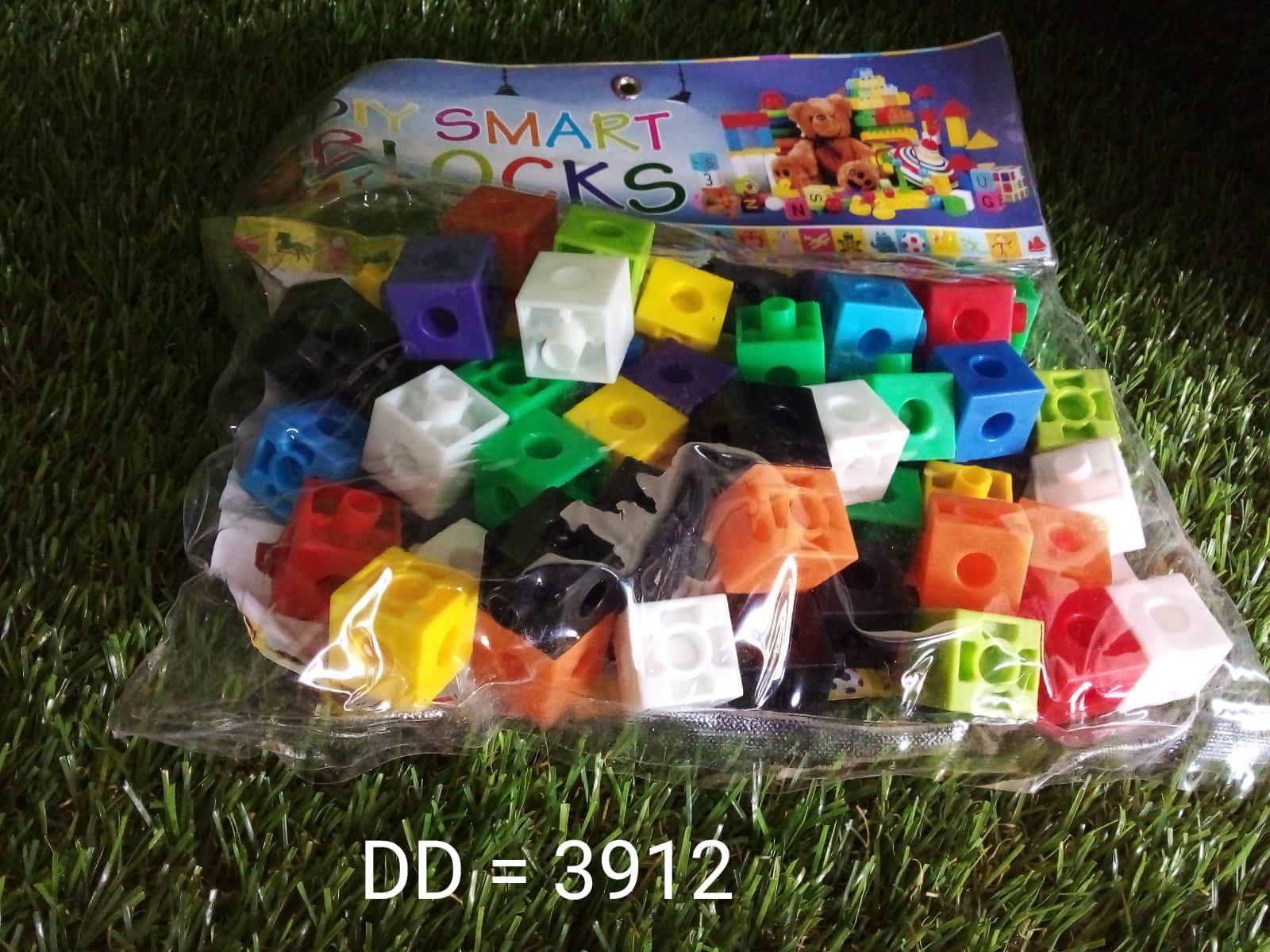 3912 60 Pc Cube Blocks Toy used in all kinds of household and official places specially for kids and children for their playing and enjoying purposes. DeoDap