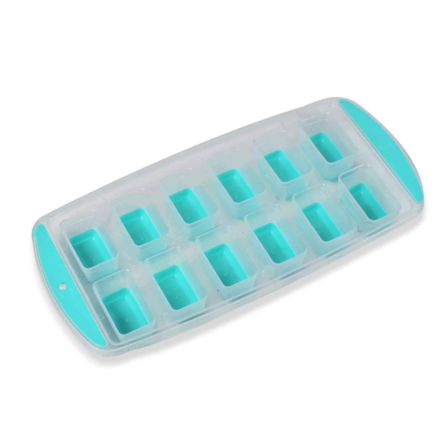 7170   12 Grid Silicon Ice cubes Making Tray Food Grade Square Ice Cube Tray | Easy Release Bottom Silicon Tray DeoDap