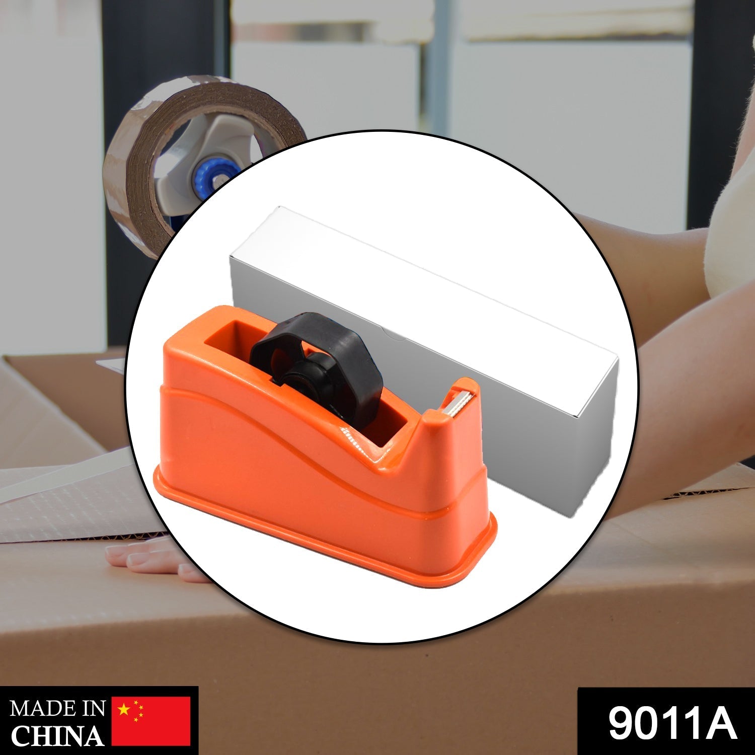 9011A Jumbo Tape Dispenser used in all kinds of household and official places for holding and cutting tapes etc. DeoDap