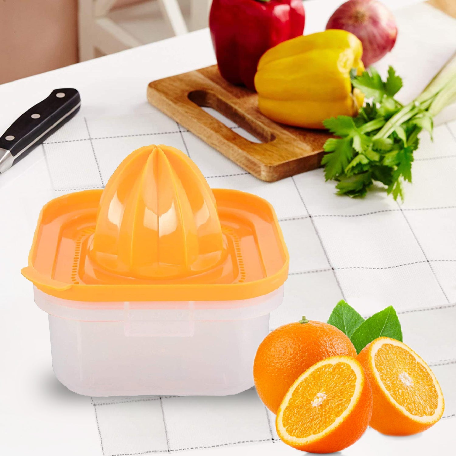 2421 Plastic Manual Juicer for Lime Orange 