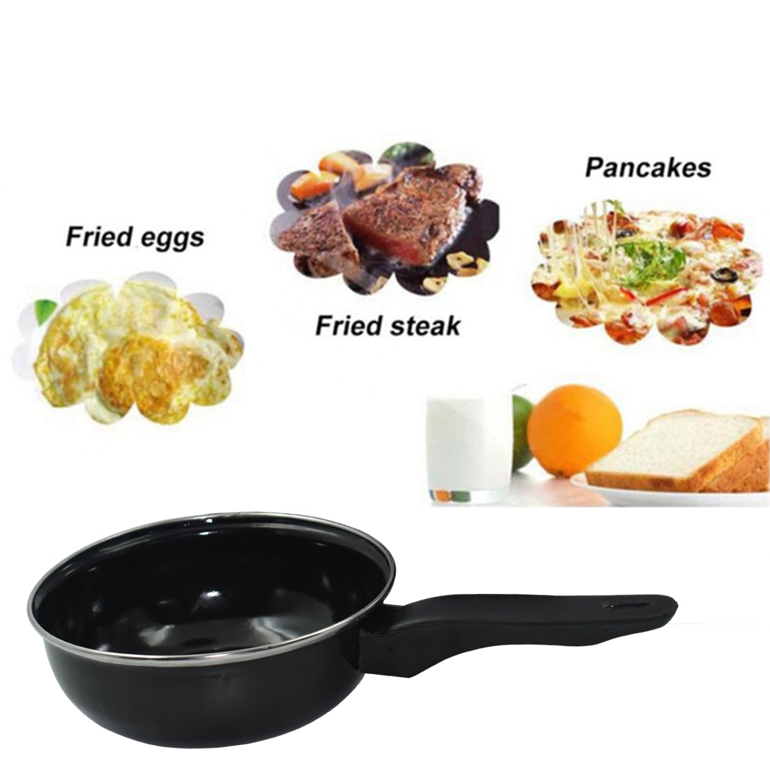 2522 Non-Stick Gas Compatible Fry Pan Without Lid DeoDap