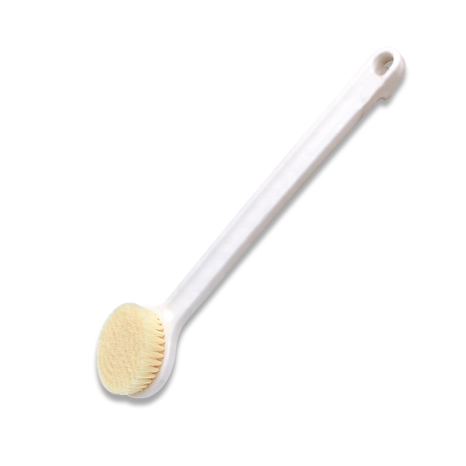 6197 Body Brush Long Handle Dry Brush Soft Bristle Bath Brush Back Scrub Exfoliating Massage. DeoDap