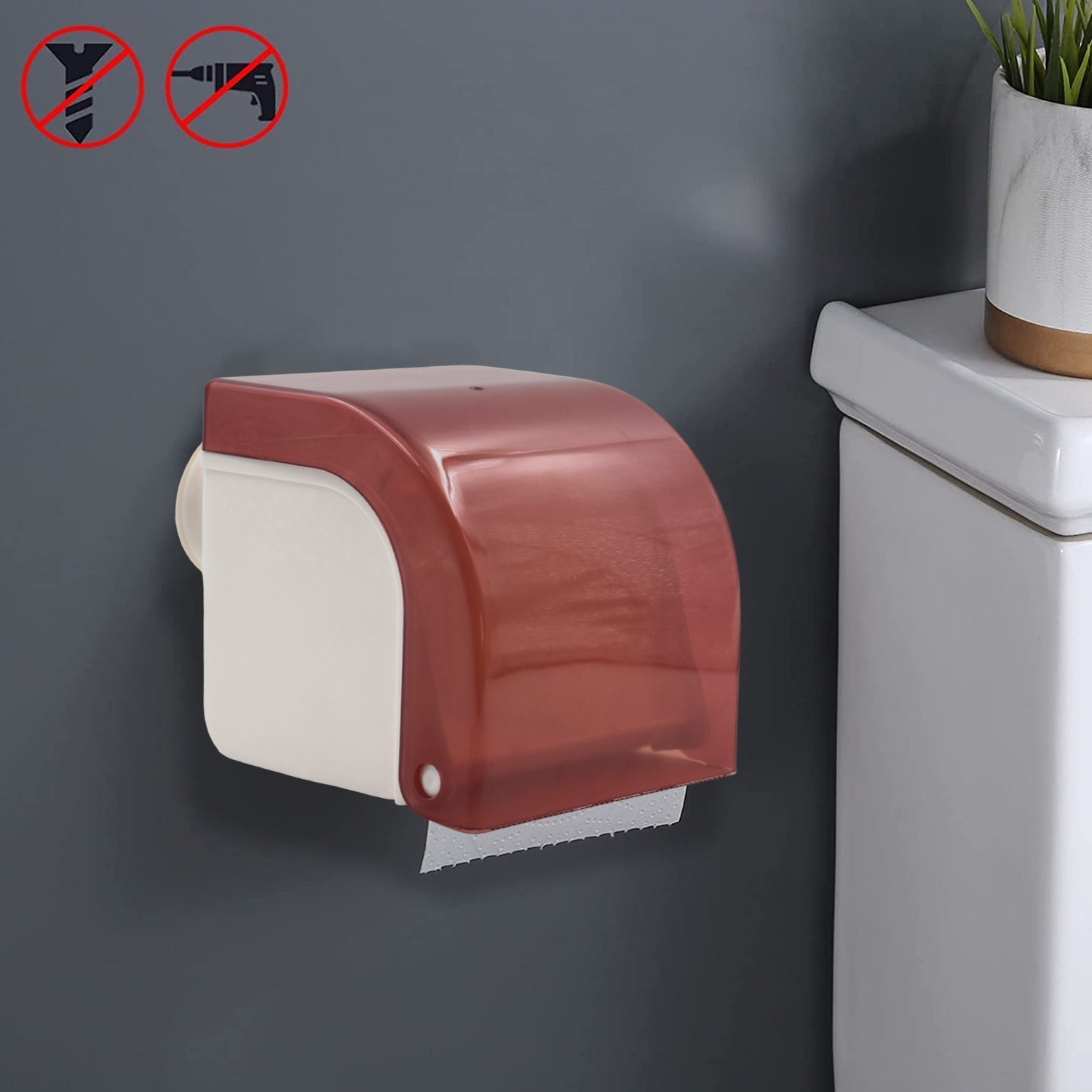 1789 Wall Tissue Holder Used for Holding Tissues Responsible for Cleaning and Wiping of Hands and Some Other Accessories. DeoDap