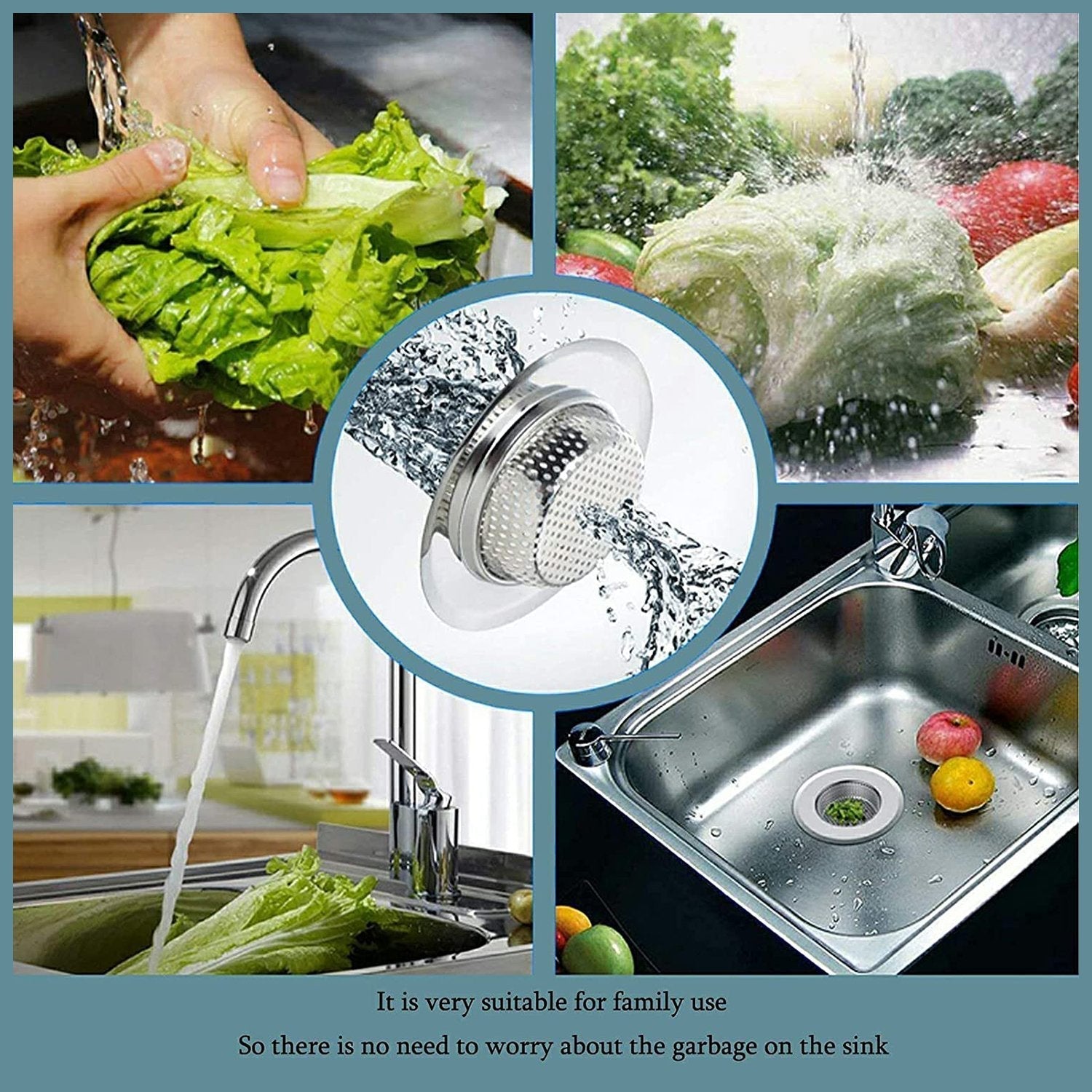 4748 Stainless Steel Sink/Wash Basin Drain Strainer (1Pc Only) DeoDap